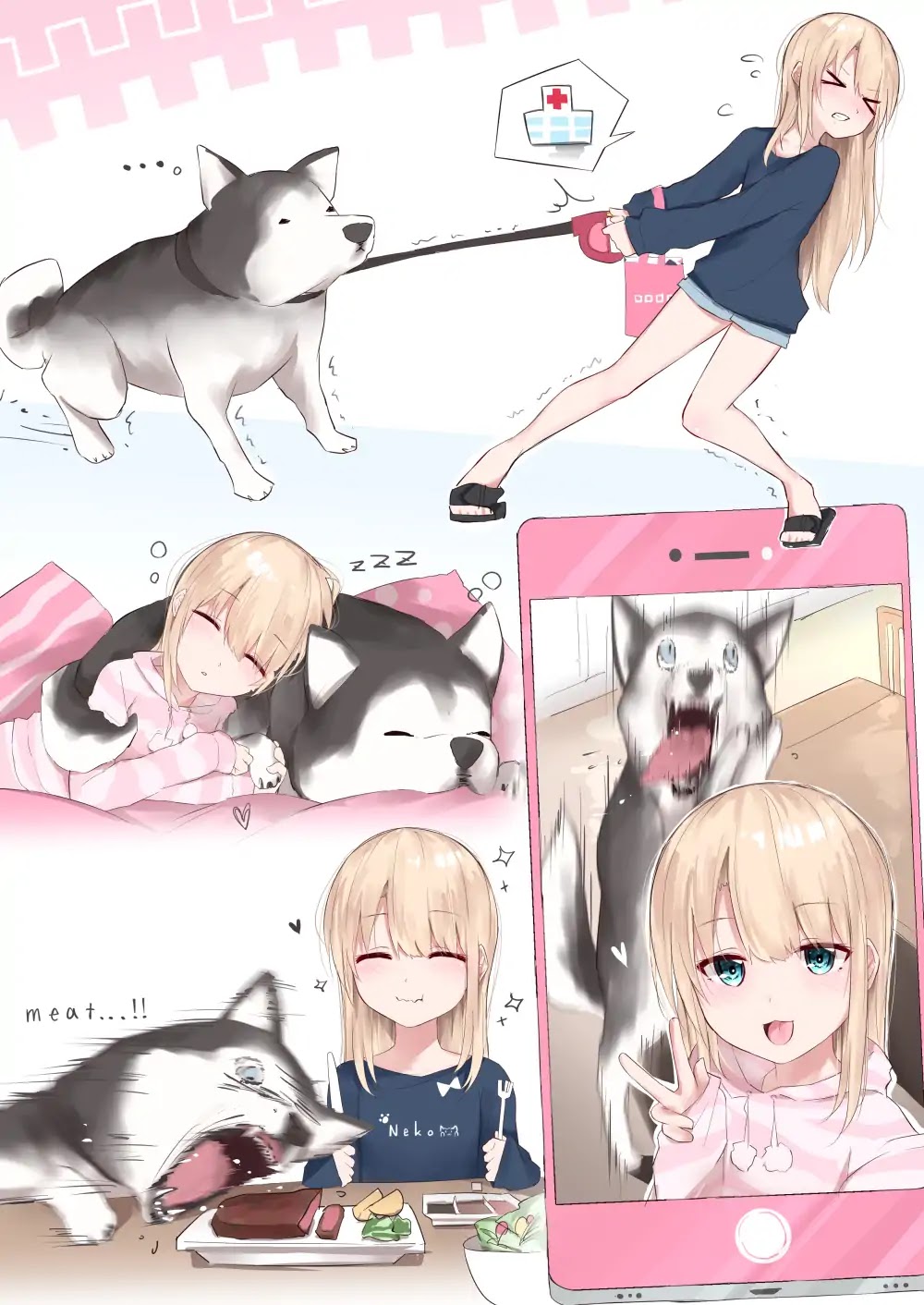 Damn Vampire-Chan - Chapter 3.5: Blond Girl With Her Husky