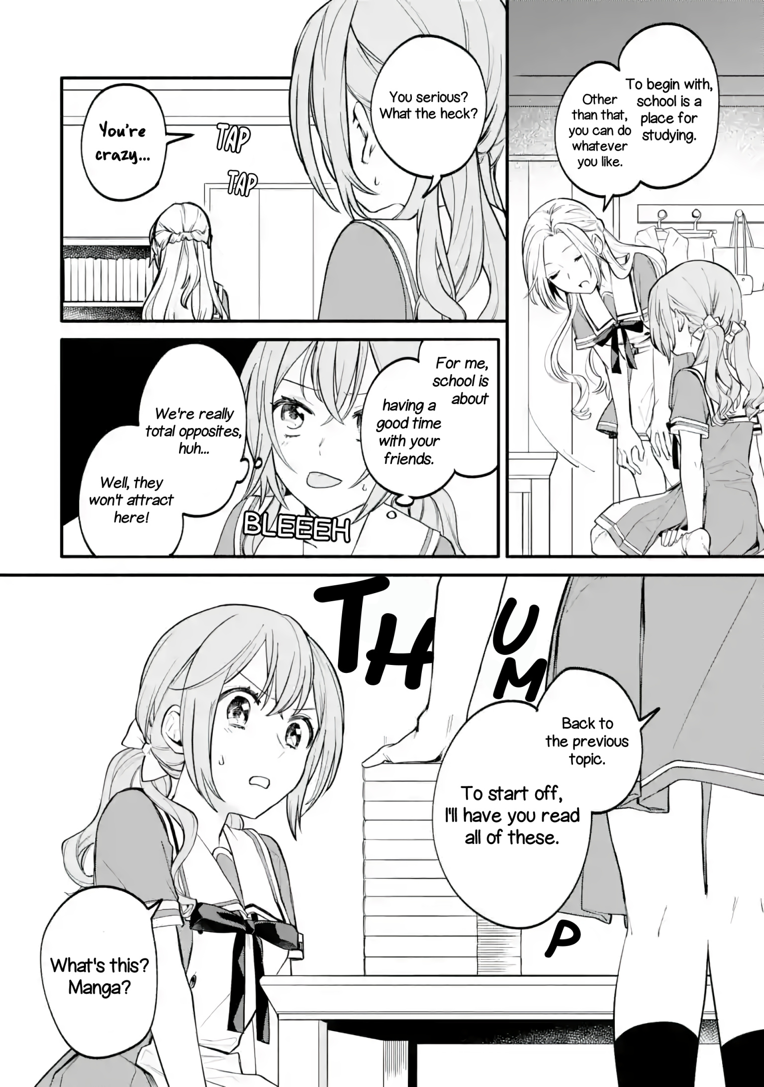 A Yuri Story About A Girl Who Insists "It's Impossible For Two Girls To Get Together" Completely Falling Within 100 Days - Vol.1 Chapter 2