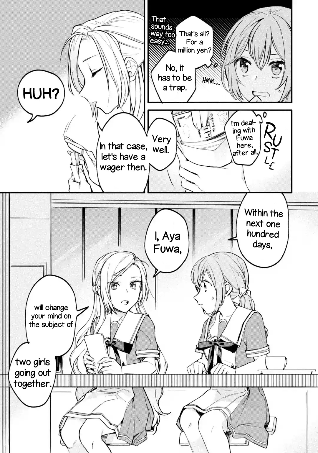 A Yuri Story About A Girl Who Insists "It's Impossible For Two Girls To Get Together" Completely Falling Within 100 Days - Vol.1 Chapter 1