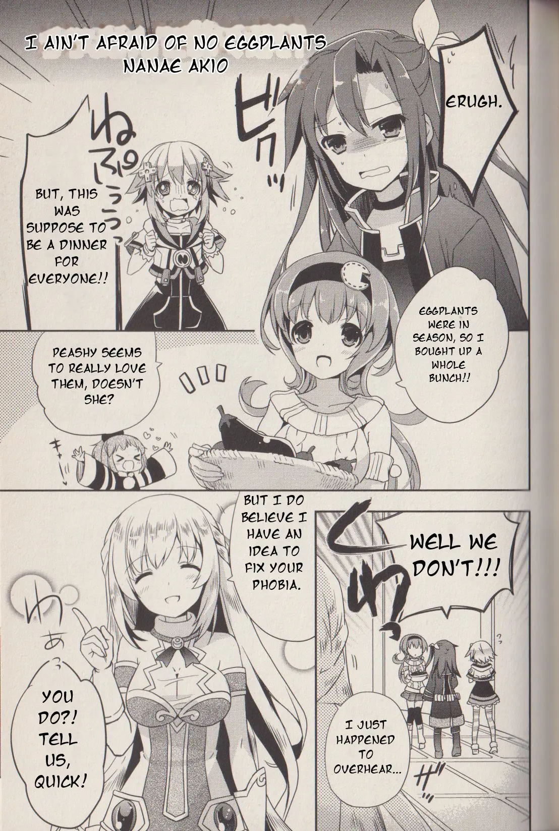 Hyperdimension Neptunia: The Animation - (Dna Comic Anthology) - Vol.1 Chapter 9: I Ain't Afraid Of No Eggplants