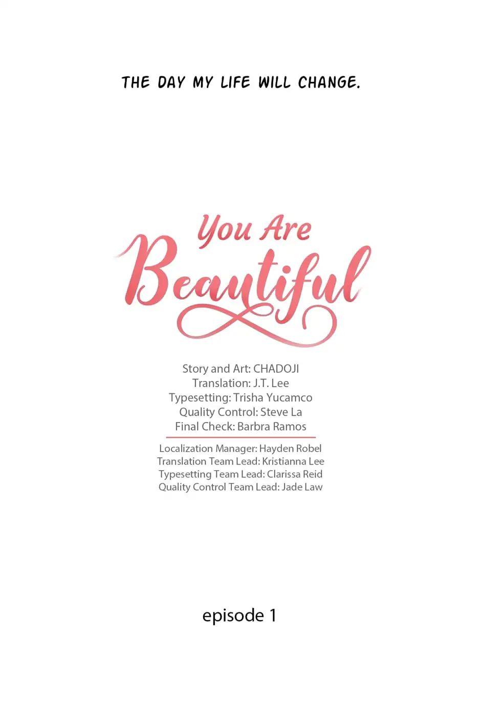 You Are Beautiful - Chapter 1: New Roommate