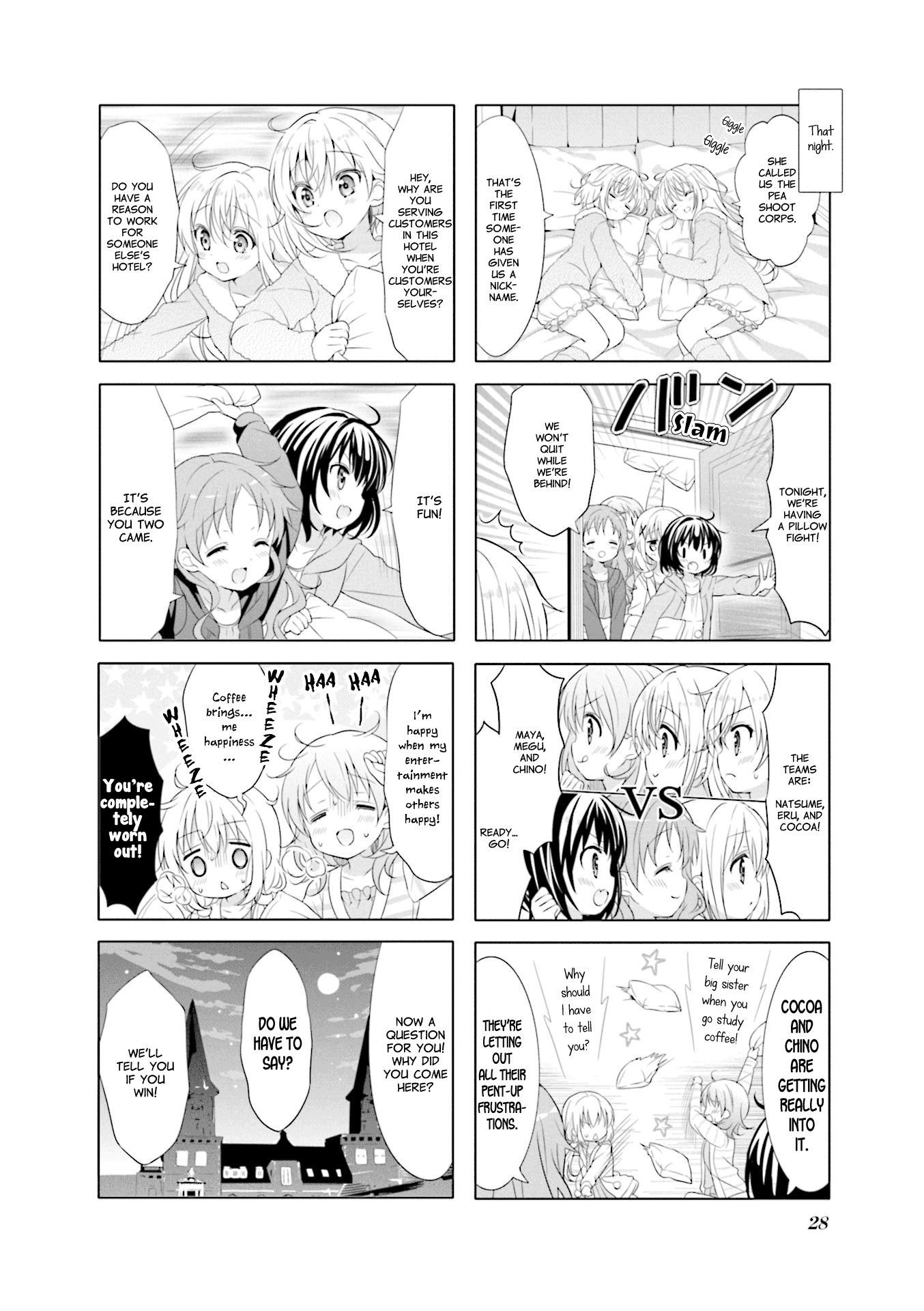 Gochuumon Wa Usagi Desu Ka? - Vol.9 Chapter 111: The New Milk Latte Is Pea Shoot-Flavored