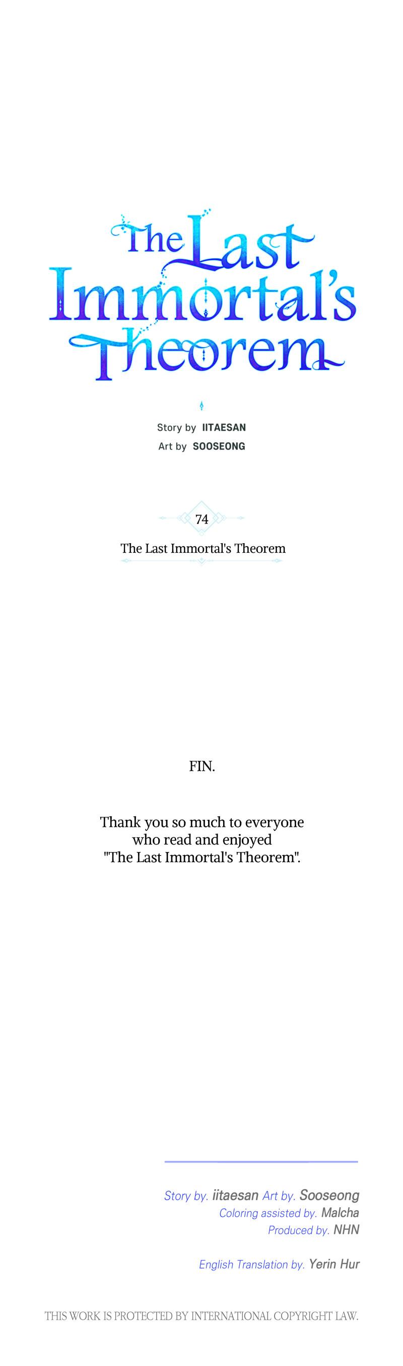 The Last Immortal’s Theorem - Chapter 74