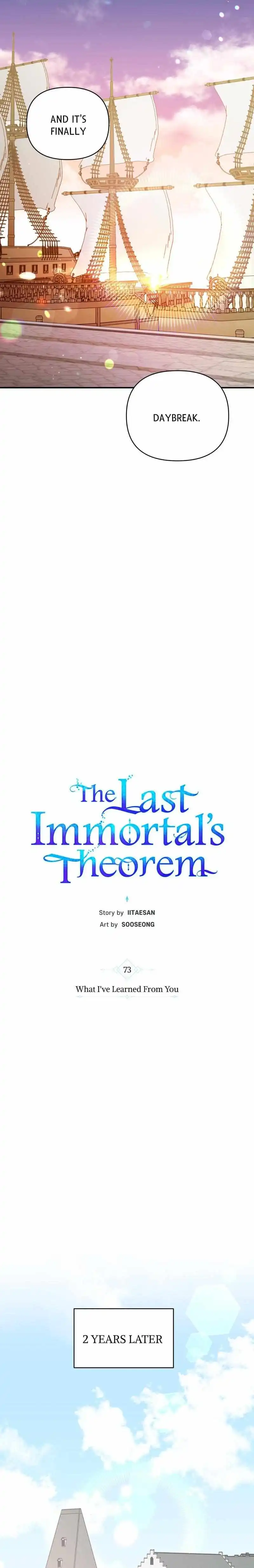 The Last Immortal’s Theorem - Chapter 73