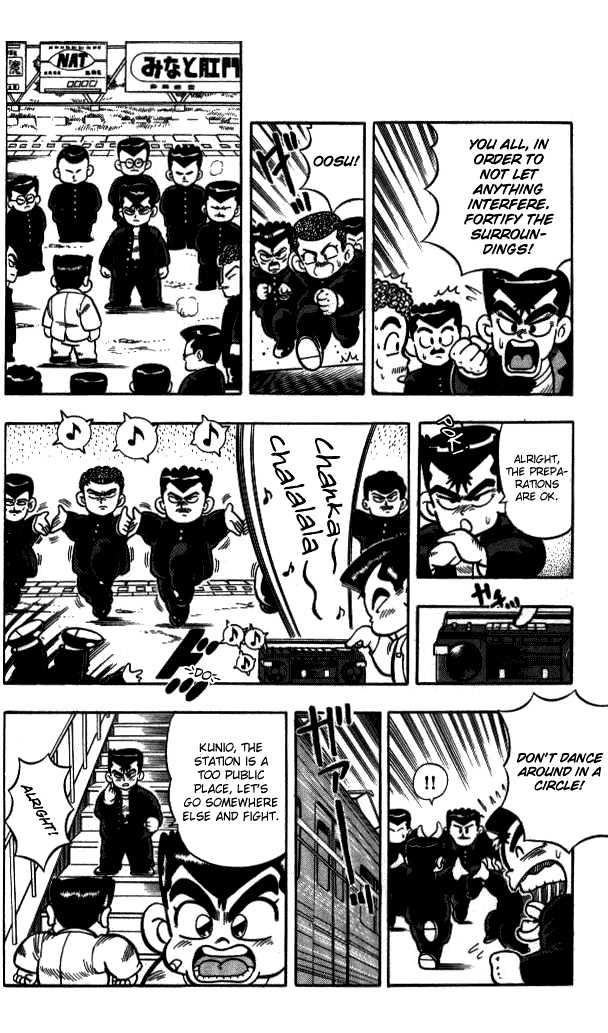 Kunio-Kun - Vol.1 Chapter 3 : Kunio Vs Yamada Careless Fight