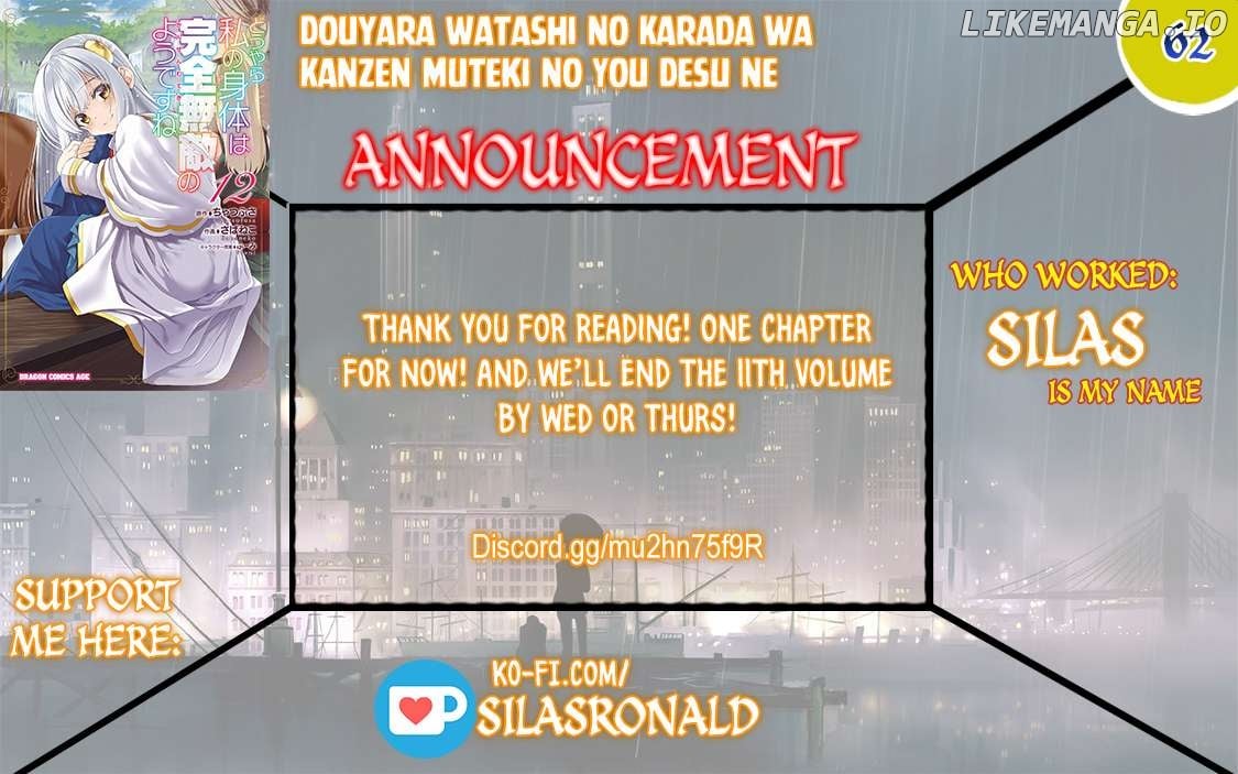 Douyara Watashi No Karada Wa Kanzen Muteki No You Desu Ne - Chapter 62