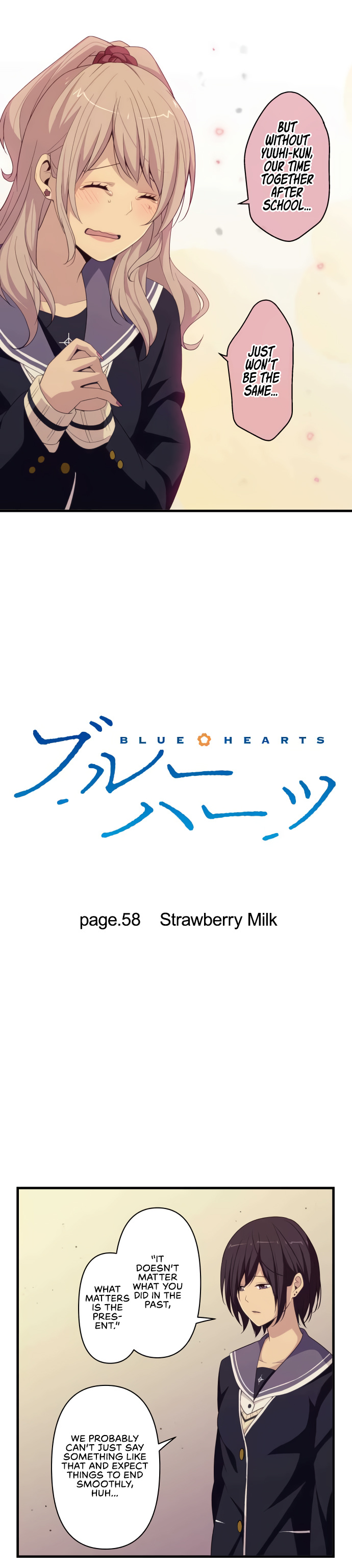 Blue Hearts - Chapter 58: Strawberry Milk