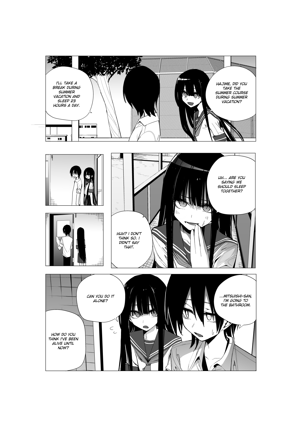 Mitsuishi-San Is Being Weird This Year - Chapter 26: Self-Proclaimed Girl From Another Class Who Can't Go To The Bathroom Alone