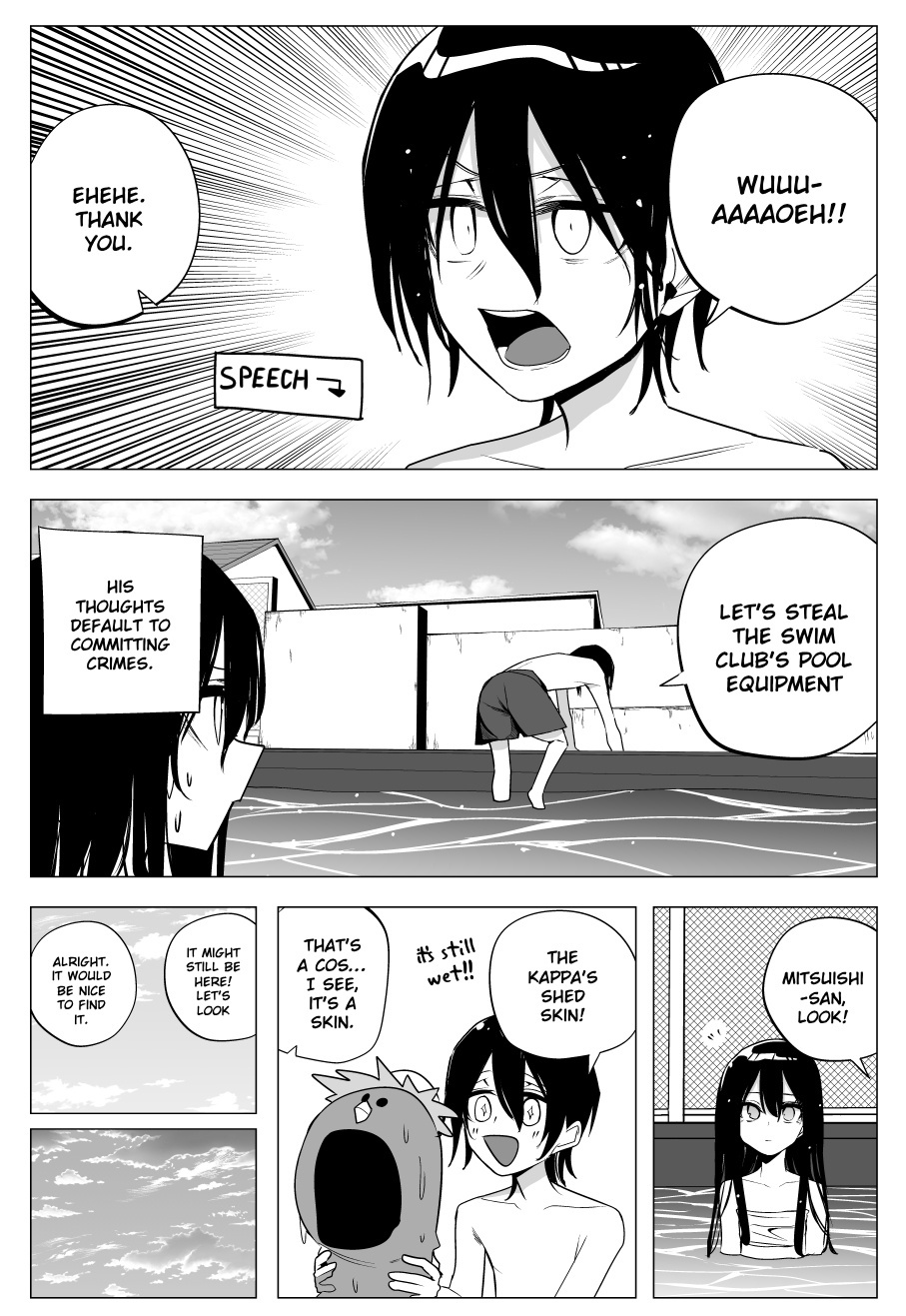 Mitsuishi-San Is Being Weird This Year - Chapter 32: Breaking Into The School Pool During Summer Vacation With A Girl