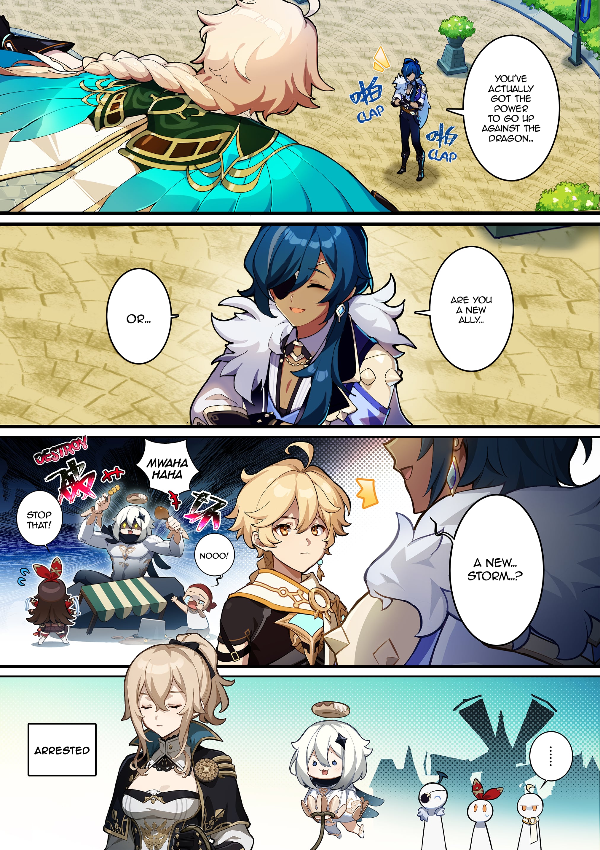 Genshin Impact 4-Koma - Chapter 10: A New Storm