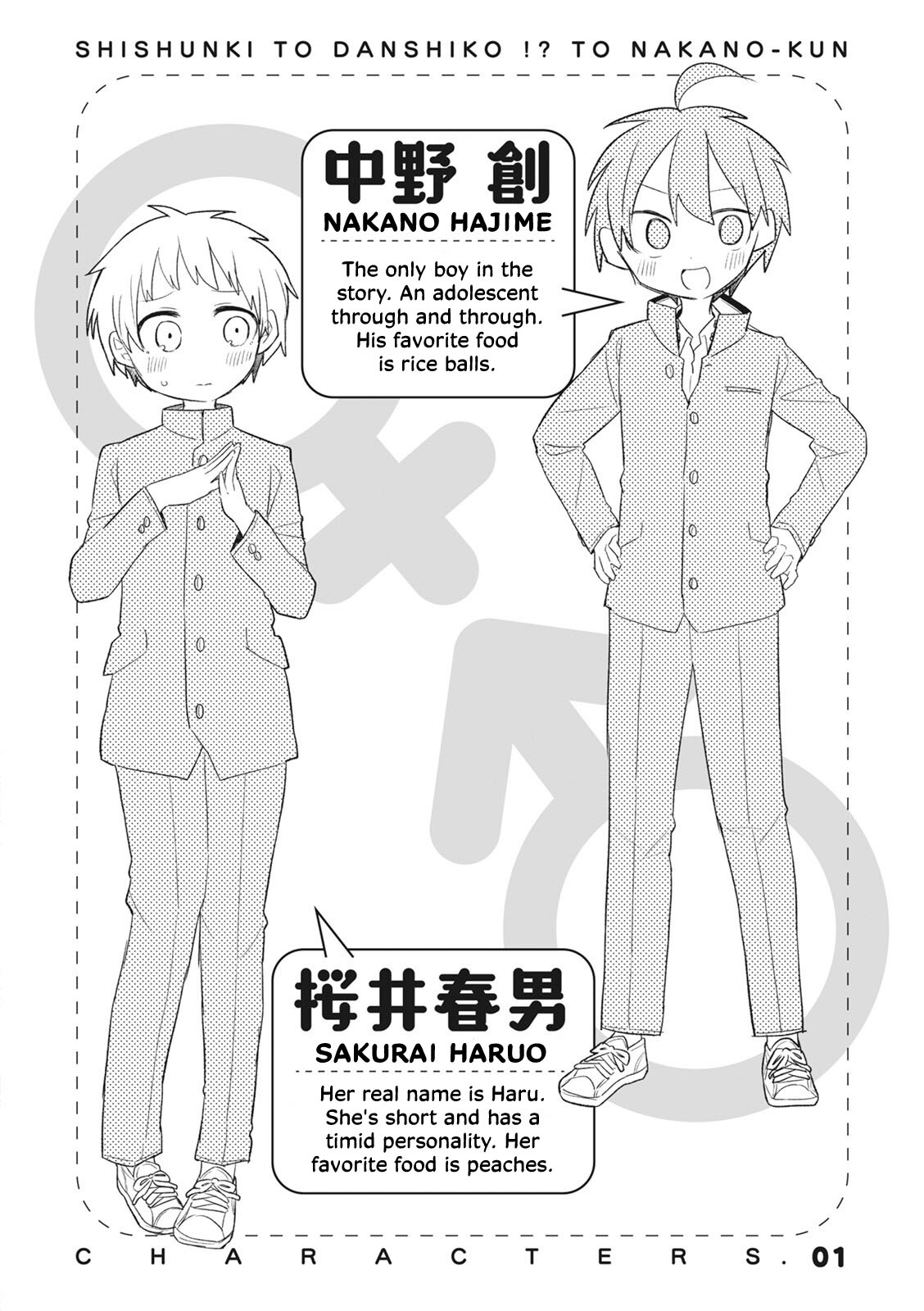 Puberty, An All Boys School!? And Nakano-Kun - Vol.1 Chapter 7.5: Volume 1 Extras