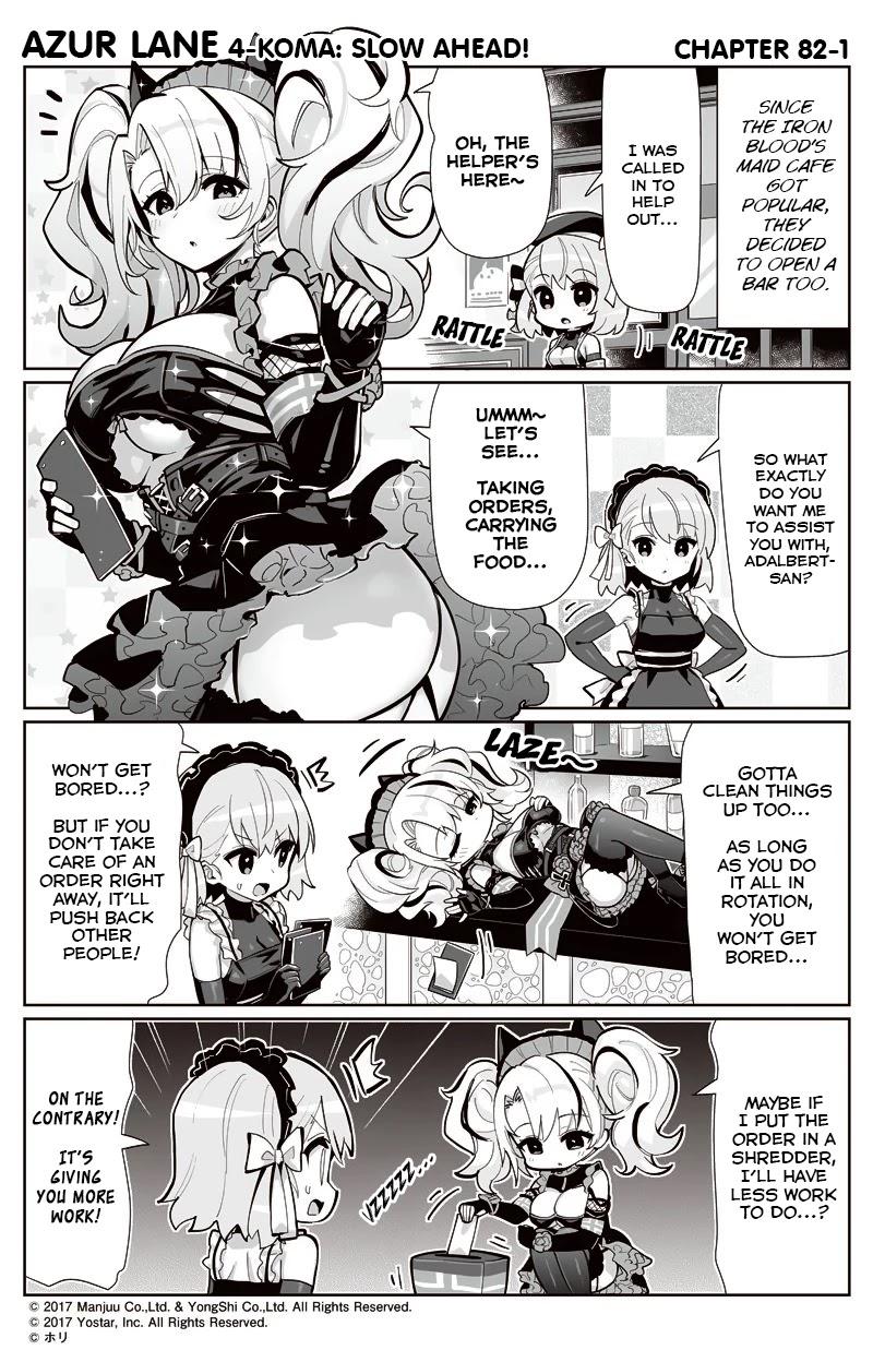 Azur Lane 4-Koma: Slow Ahead - Chapter 82