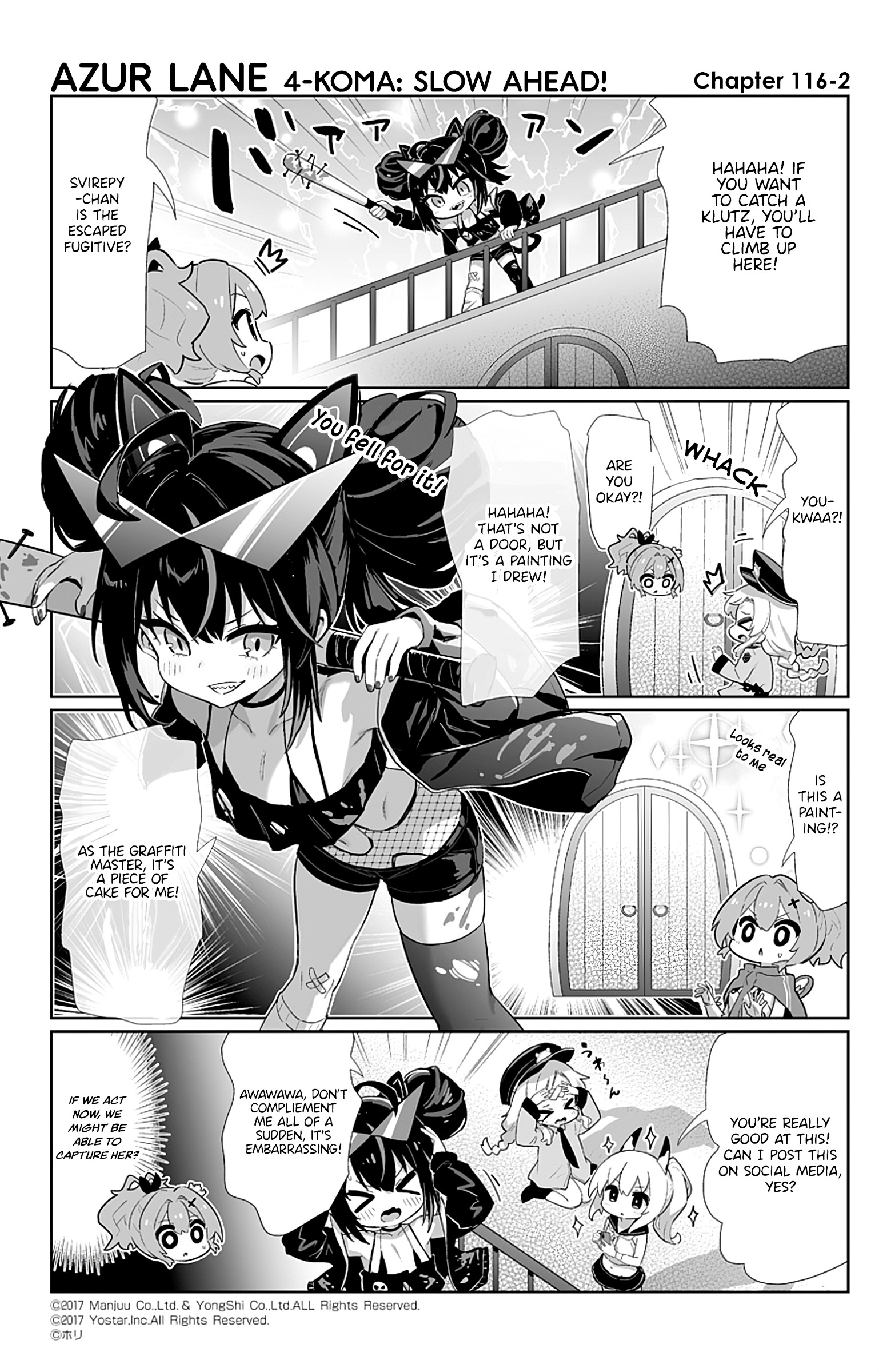 Azur Lane 4-Koma: Slow Ahead - Chapter 116: Ognevoy & Svirepy