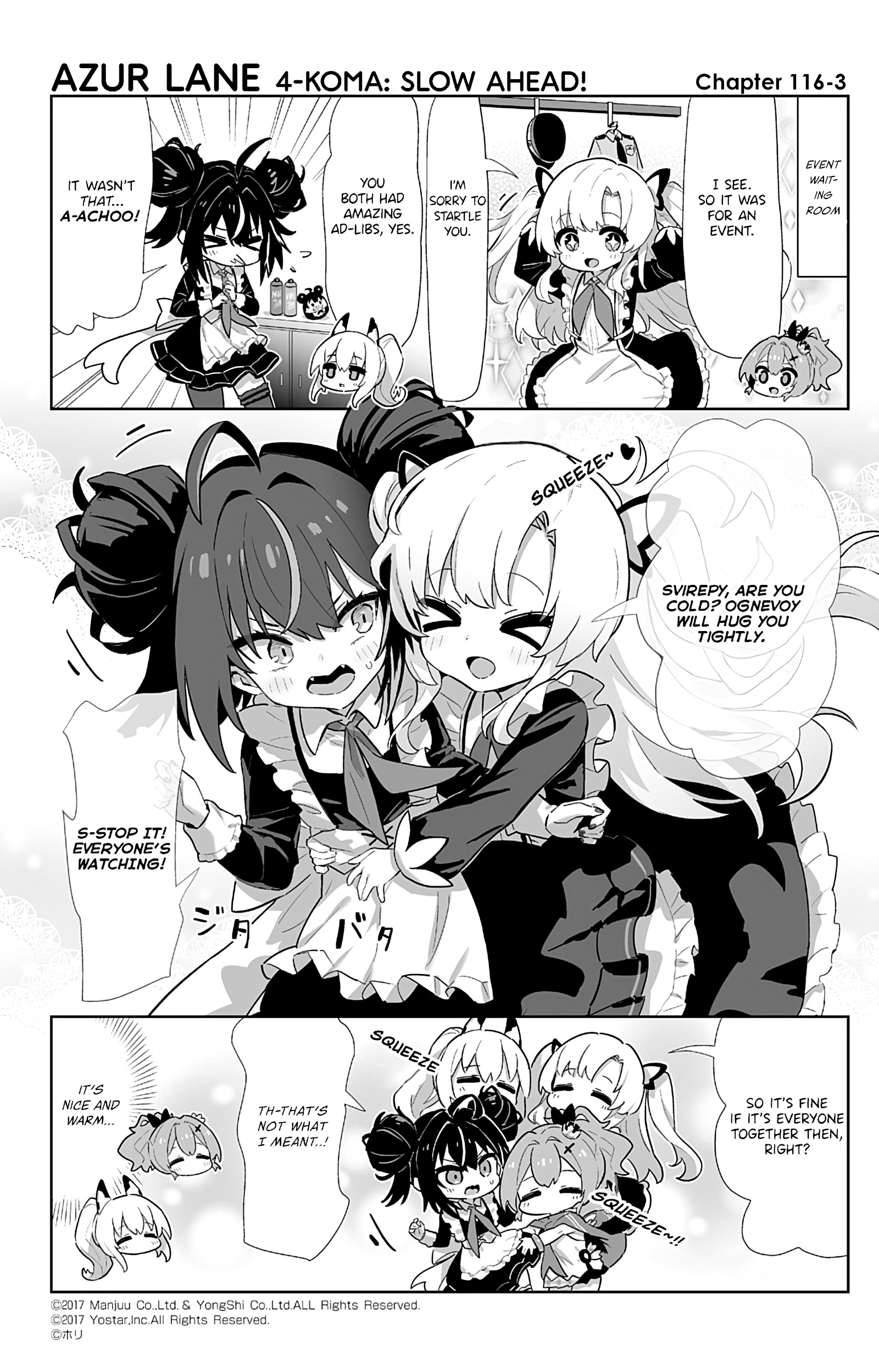 Azur Lane 4-Koma: Slow Ahead - Chapter 116: Ognevoy & Svirepy