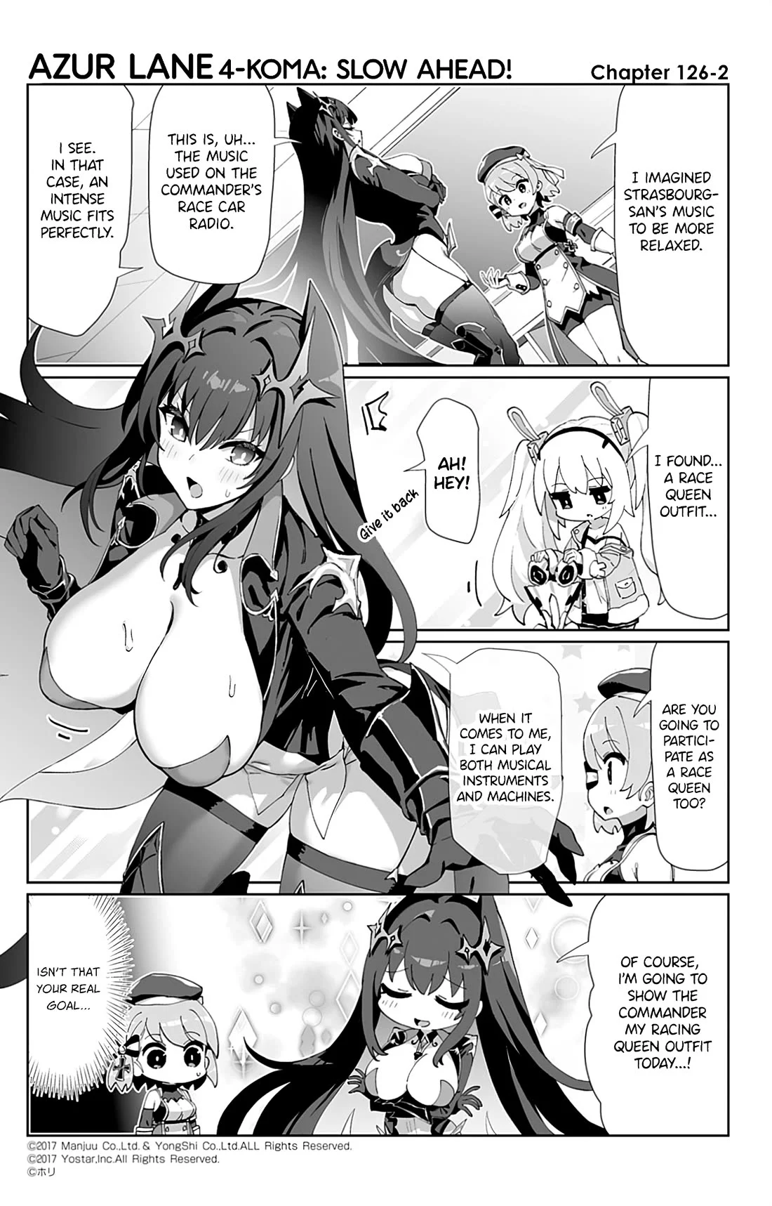 Azur Lane 4-Koma: Slow Ahead - Chapter 126: Strasbourg