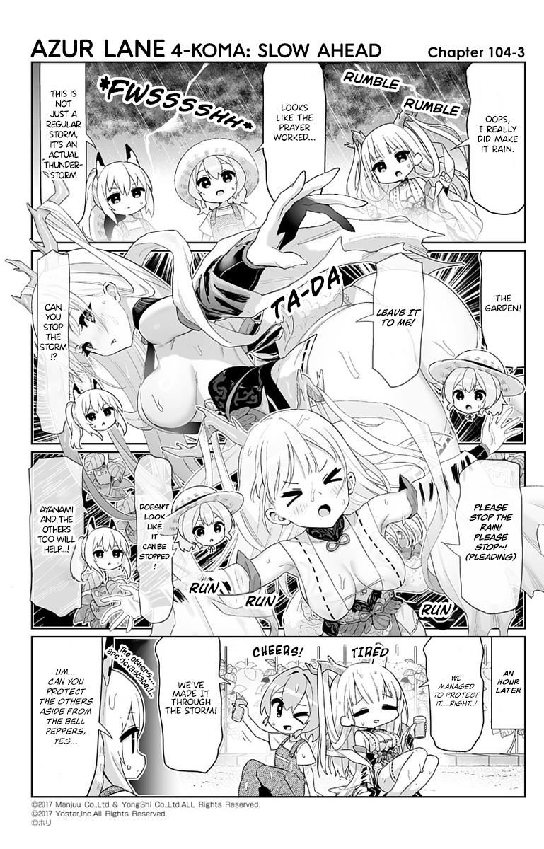 Azur Lane 4-Koma: Slow Ahead - Chapter 104: Shimanto