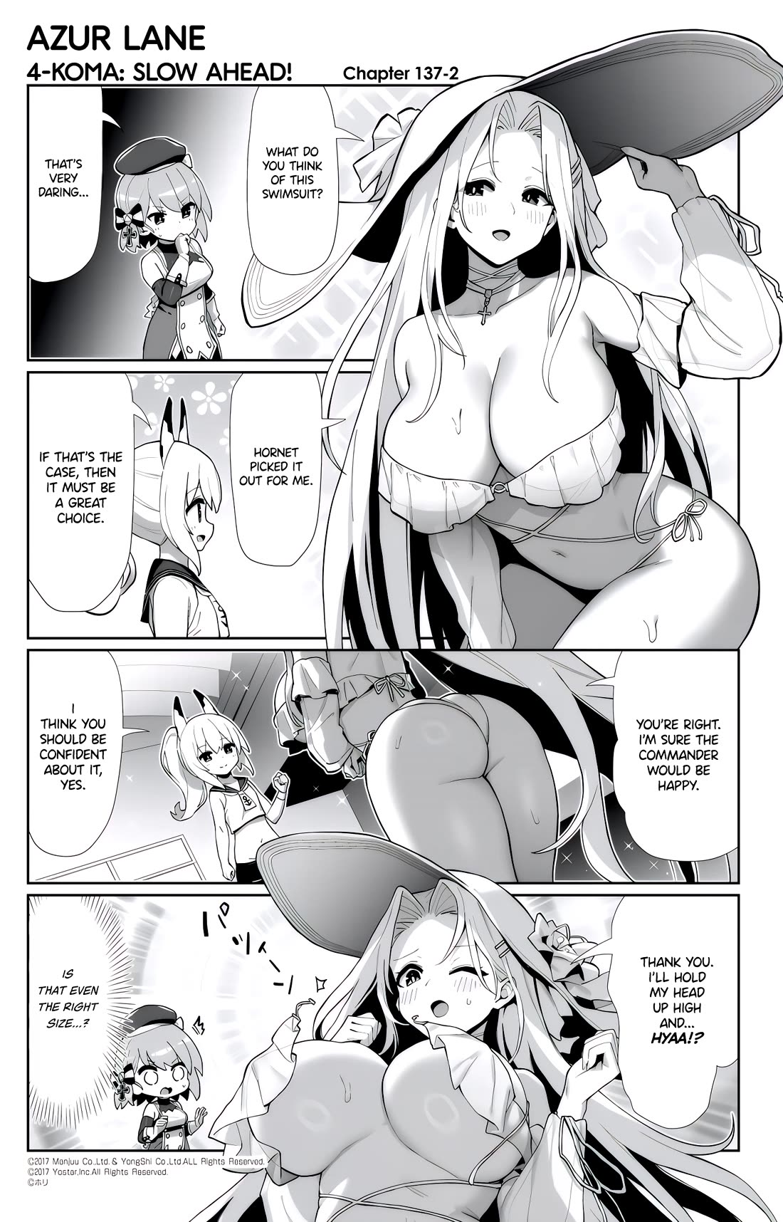 Azur Lane 4-Koma: Slow Ahead - Chapter 137: Yorktown