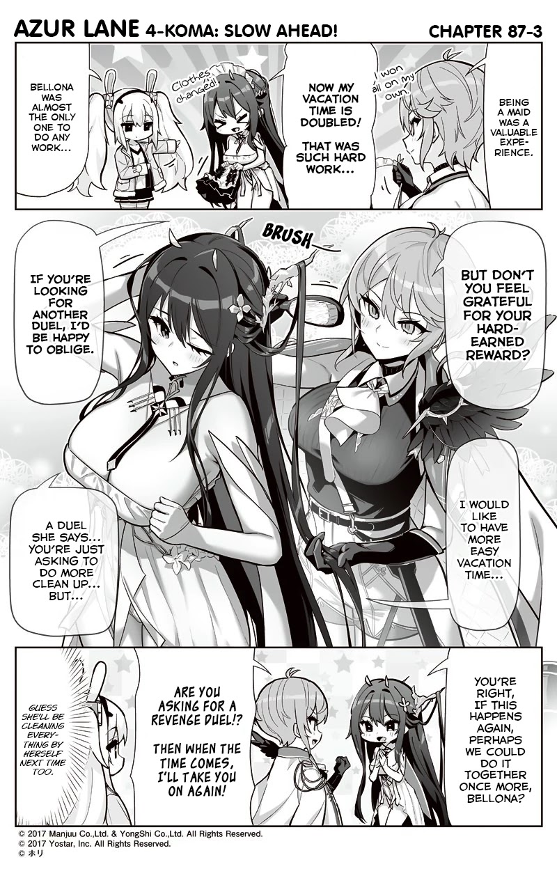 Azur Lane 4-Koma: Slow Ahead - Chapter 87