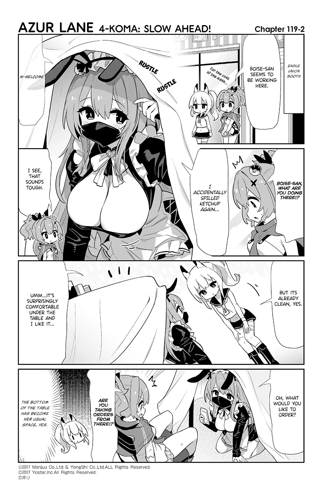 Azur Lane 4-Koma: Slow Ahead - Chapter 119: Boise