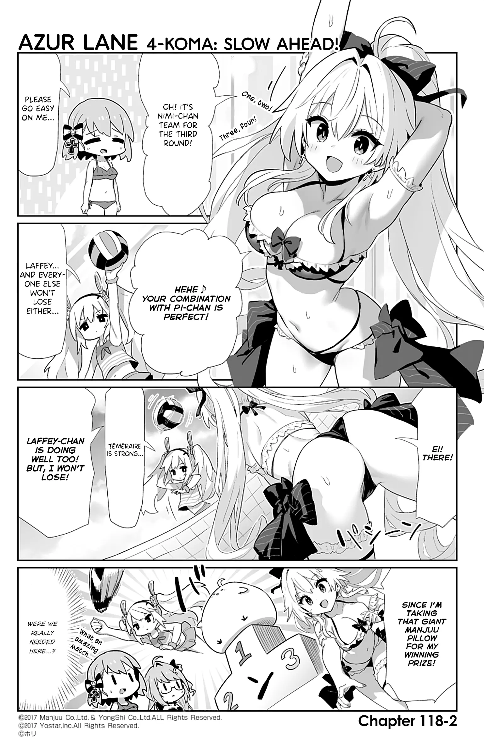 Azur Lane 4-Koma: Slow Ahead - Chapter 118: Le Opiniâtre & Le Téméraire