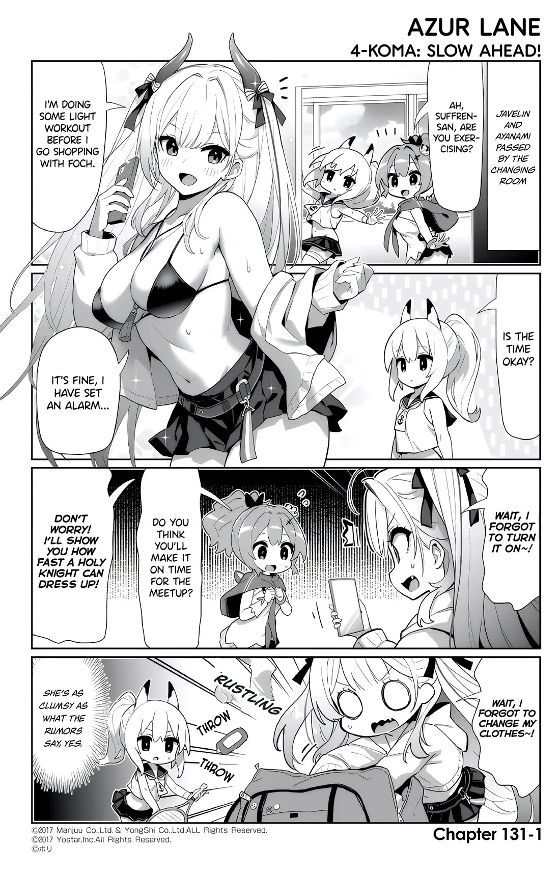 Azur Lane 4-Koma: Slow Ahead - Chapter 131: Suffren & Foch