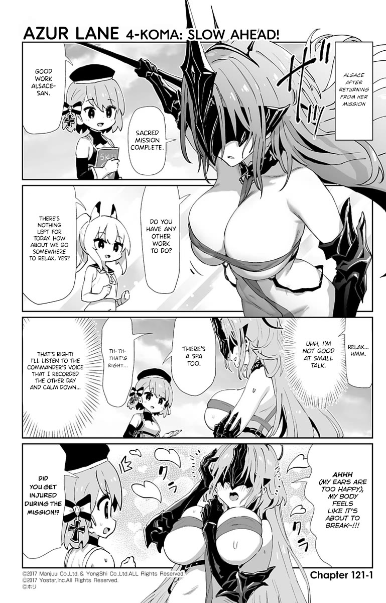 Azur Lane 4-Koma: Slow Ahead - Chapter 121: Alsace