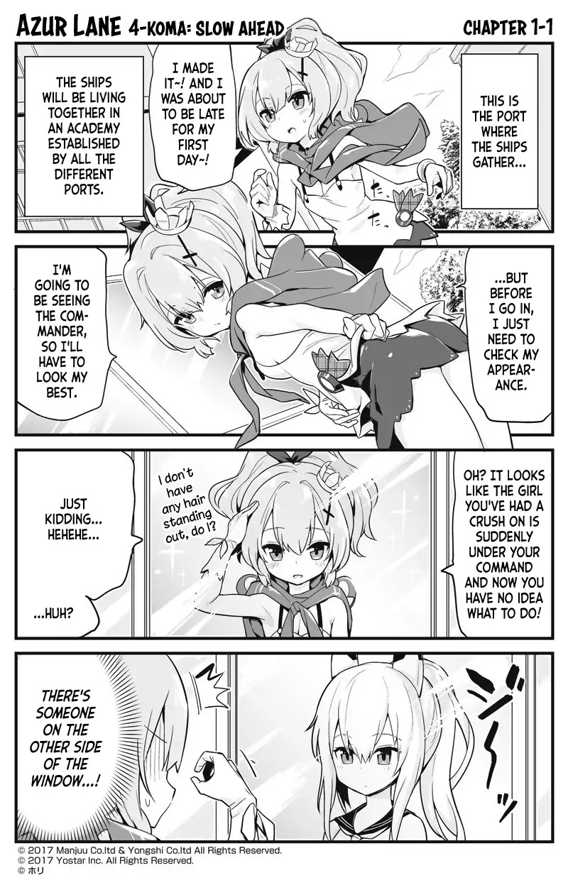 Azur Lane 4-Koma: Slow Ahead - Chapter 1