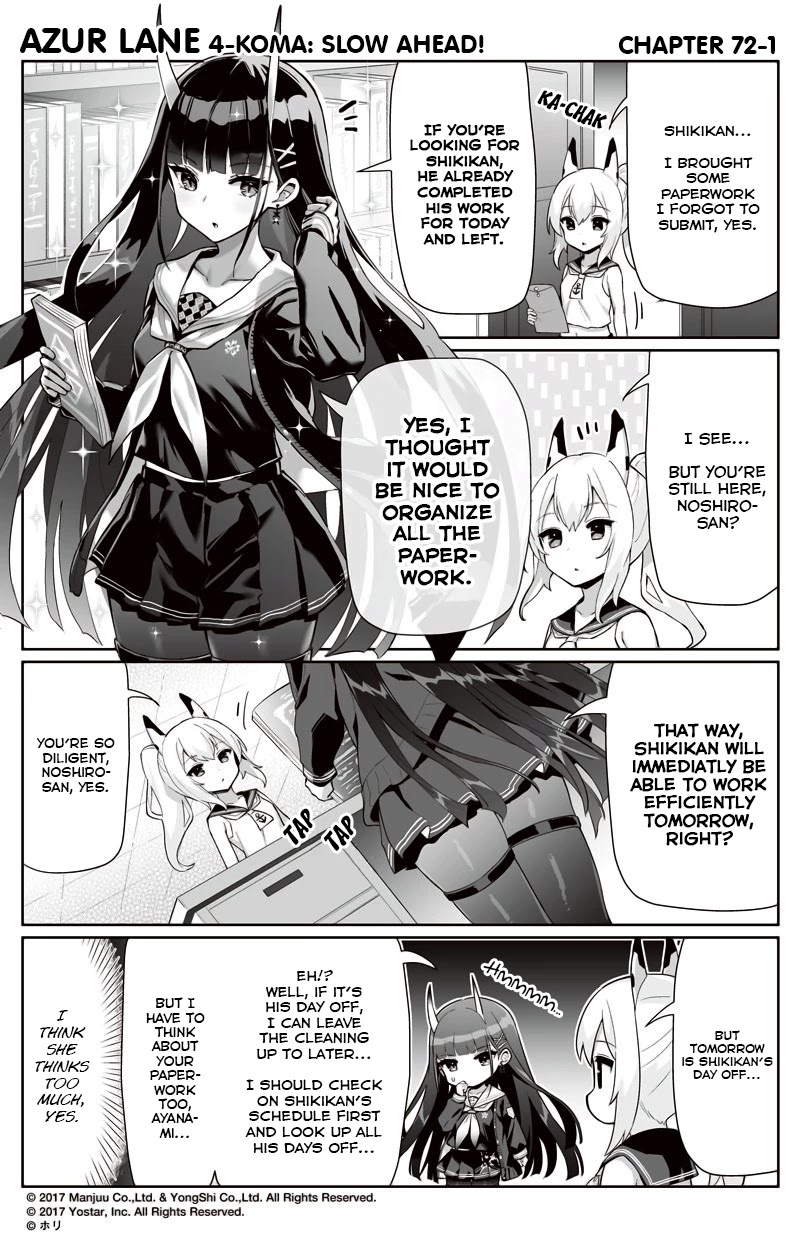 Azur Lane 4-Koma: Slow Ahead - Chapter 72