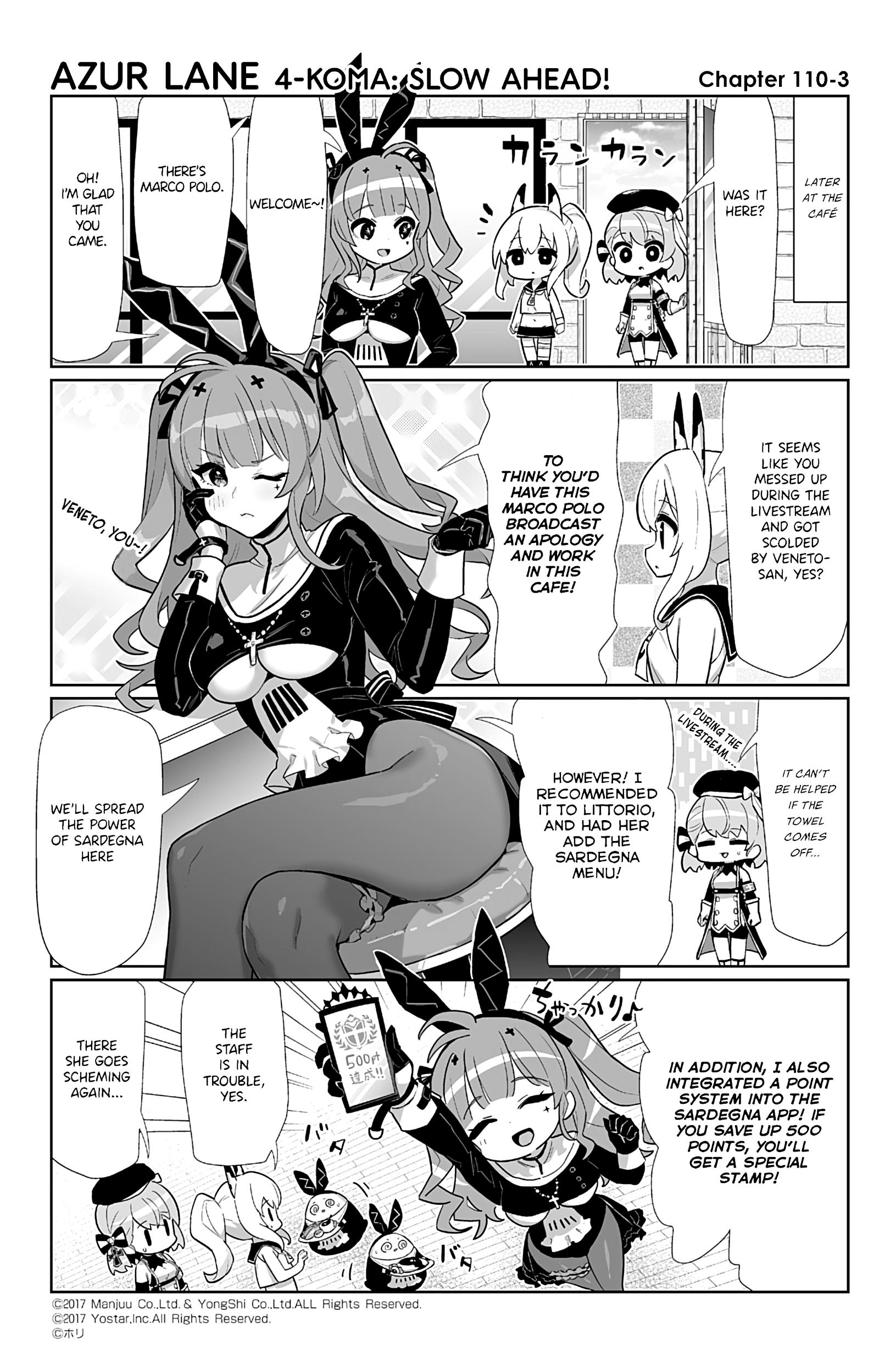 Azur Lane 4-Koma: Slow Ahead - Chapter 110: Marco Polo