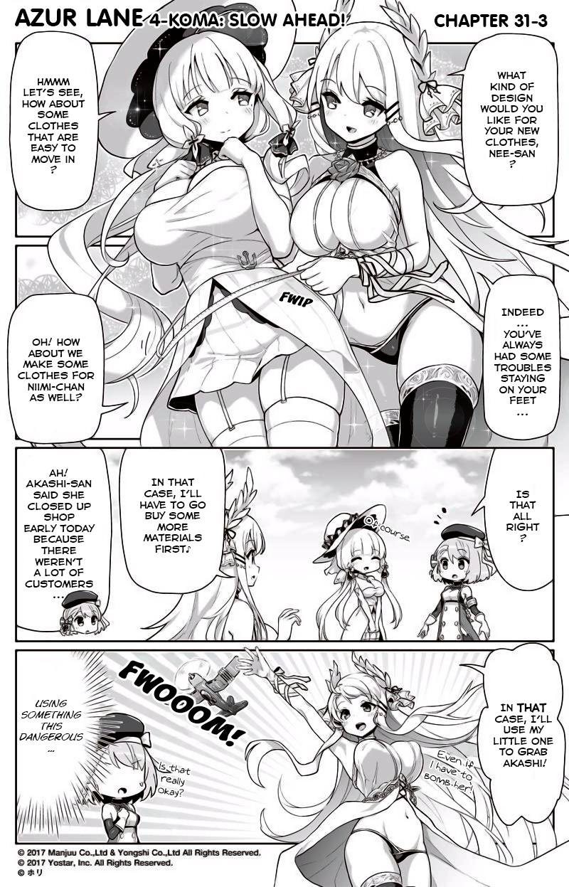 Azur Lane 4-Koma: Slow Ahead - Chapter 31