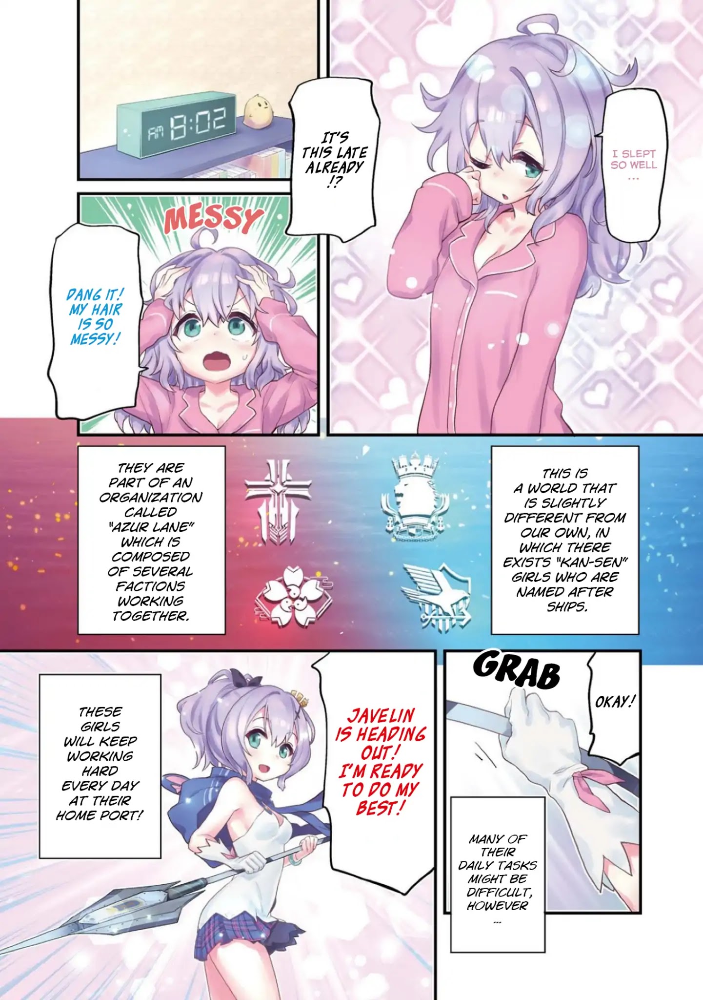 Azur Lane 4-Koma: Slow Ahead - Chapter 0: Bonus Color Page