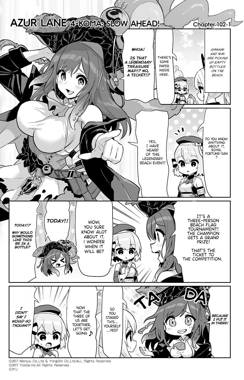 Azur Lane 4-Koma: Slow Ahead - Chapter 102: Royal Fortune