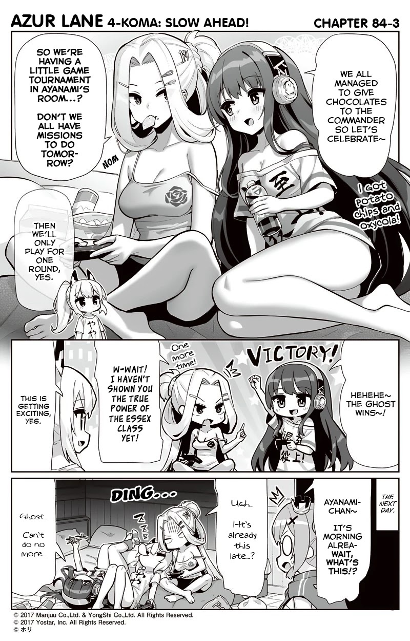 Azur Lane 4-Koma: Slow Ahead - Chapter 84