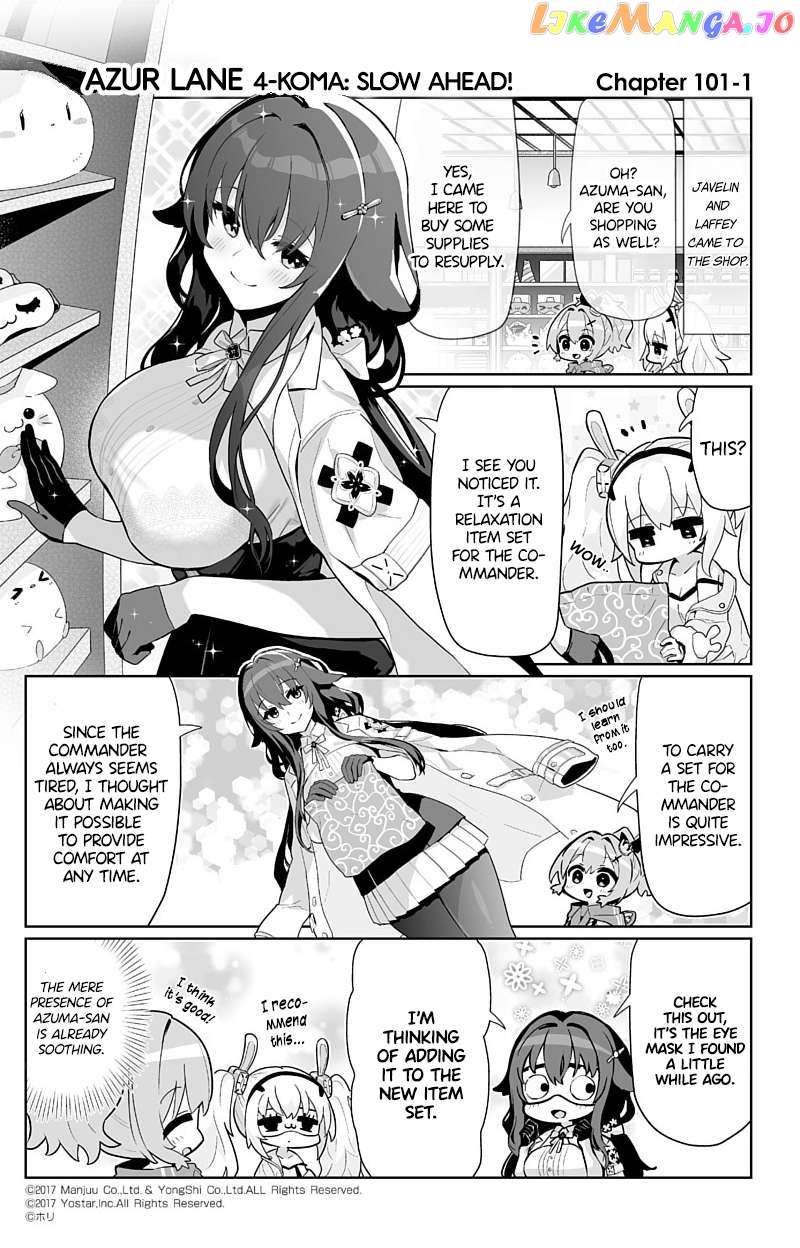 Azur Lane 4-Koma: Slow Ahead - Chapter 101