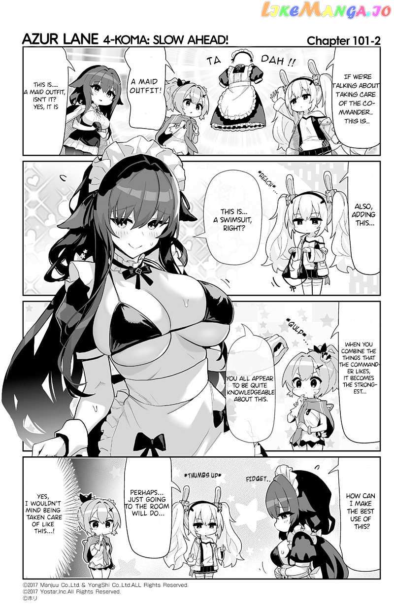 Azur Lane 4-Koma: Slow Ahead - Chapter 101