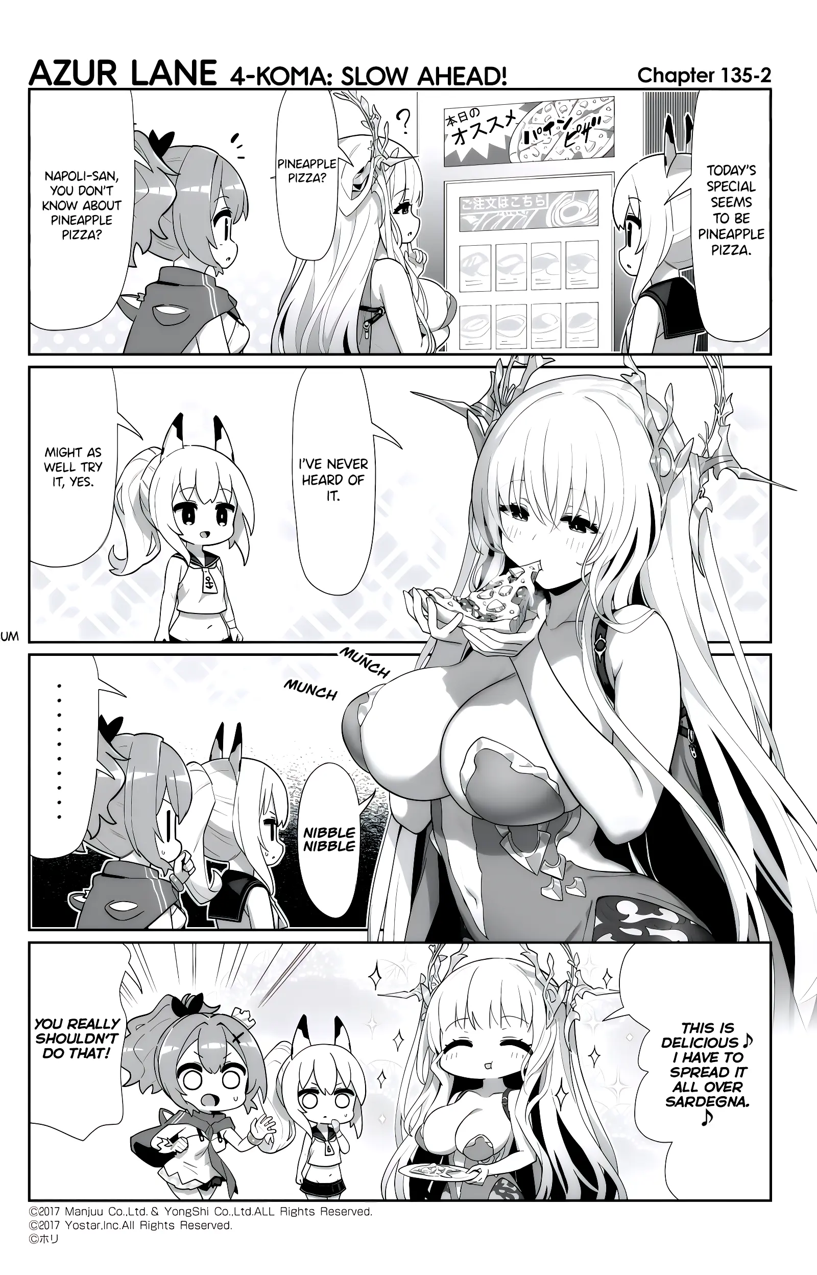 Azur Lane 4-Koma: Slow Ahead - Chapter 135: Napoli