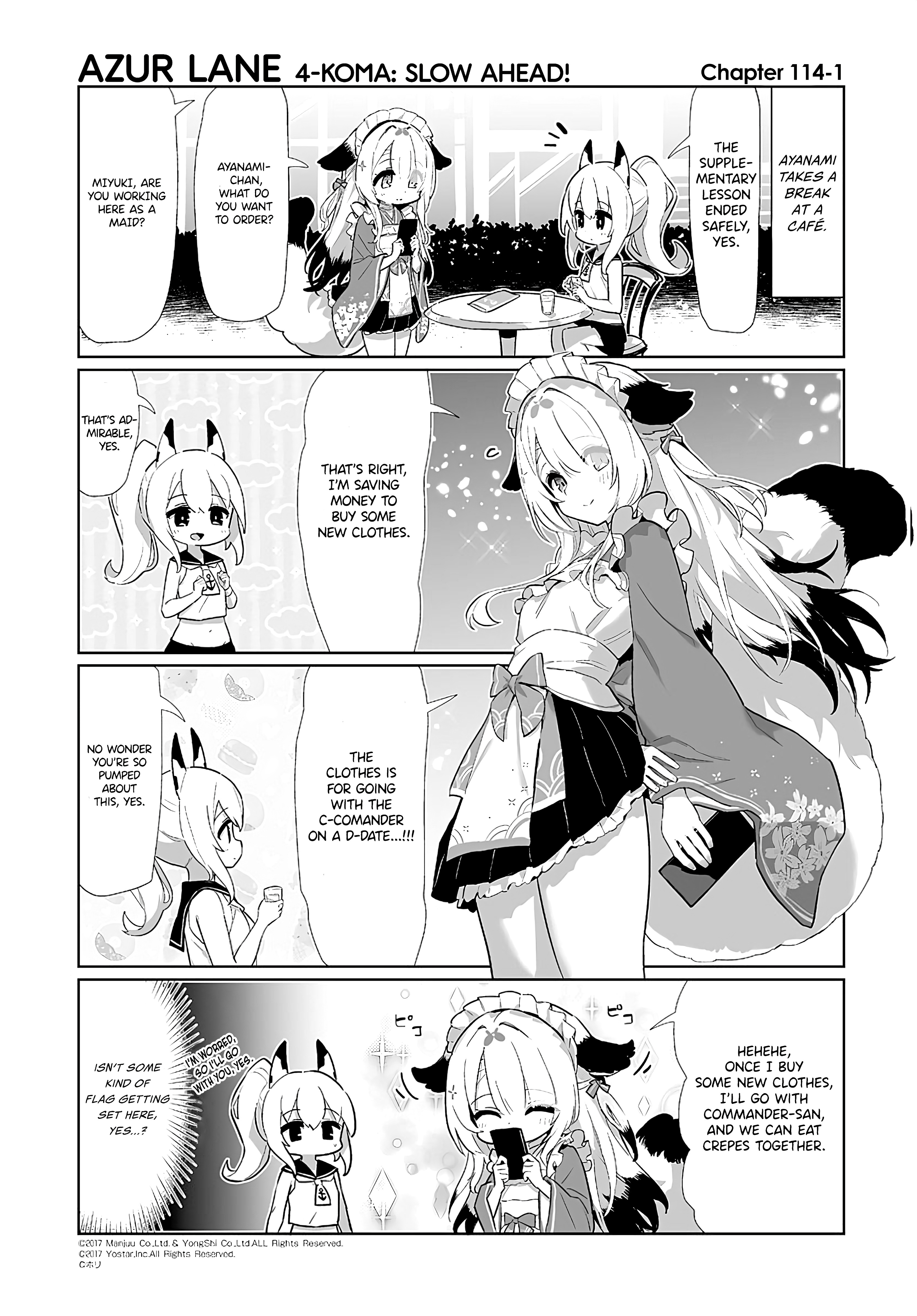 Azur Lane 4-Koma: Slow Ahead - Chapter 114: Miyuki