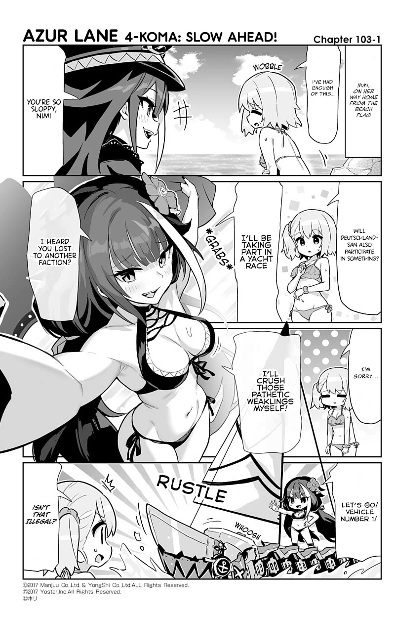 Azur Lane 4-Koma: Slow Ahead - Chapter 103: Deutschland