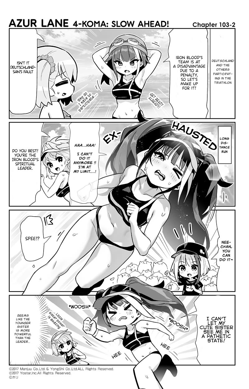 Azur Lane 4-Koma: Slow Ahead - Chapter 103: Deutschland