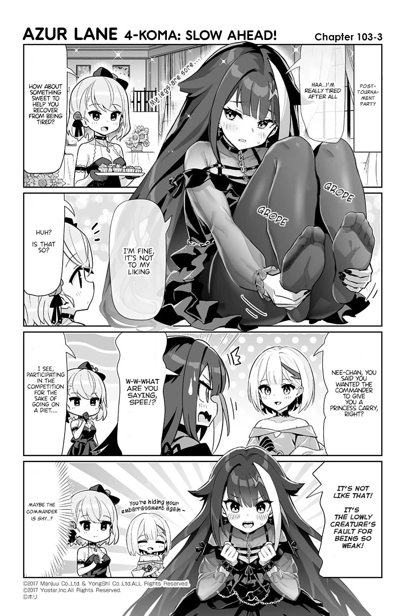 Azur Lane 4-Koma: Slow Ahead - Chapter 103: Deutschland