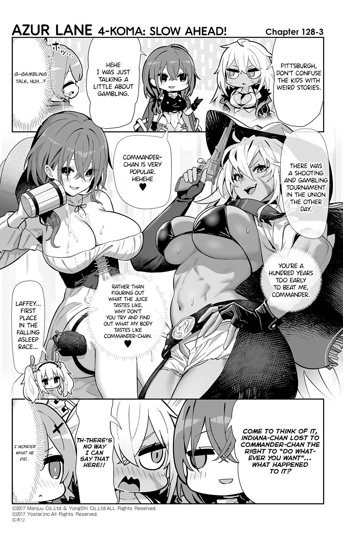 Azur Lane 4-Koma: Slow Ahead - Chapter 128: Indiana & Pittsburgh