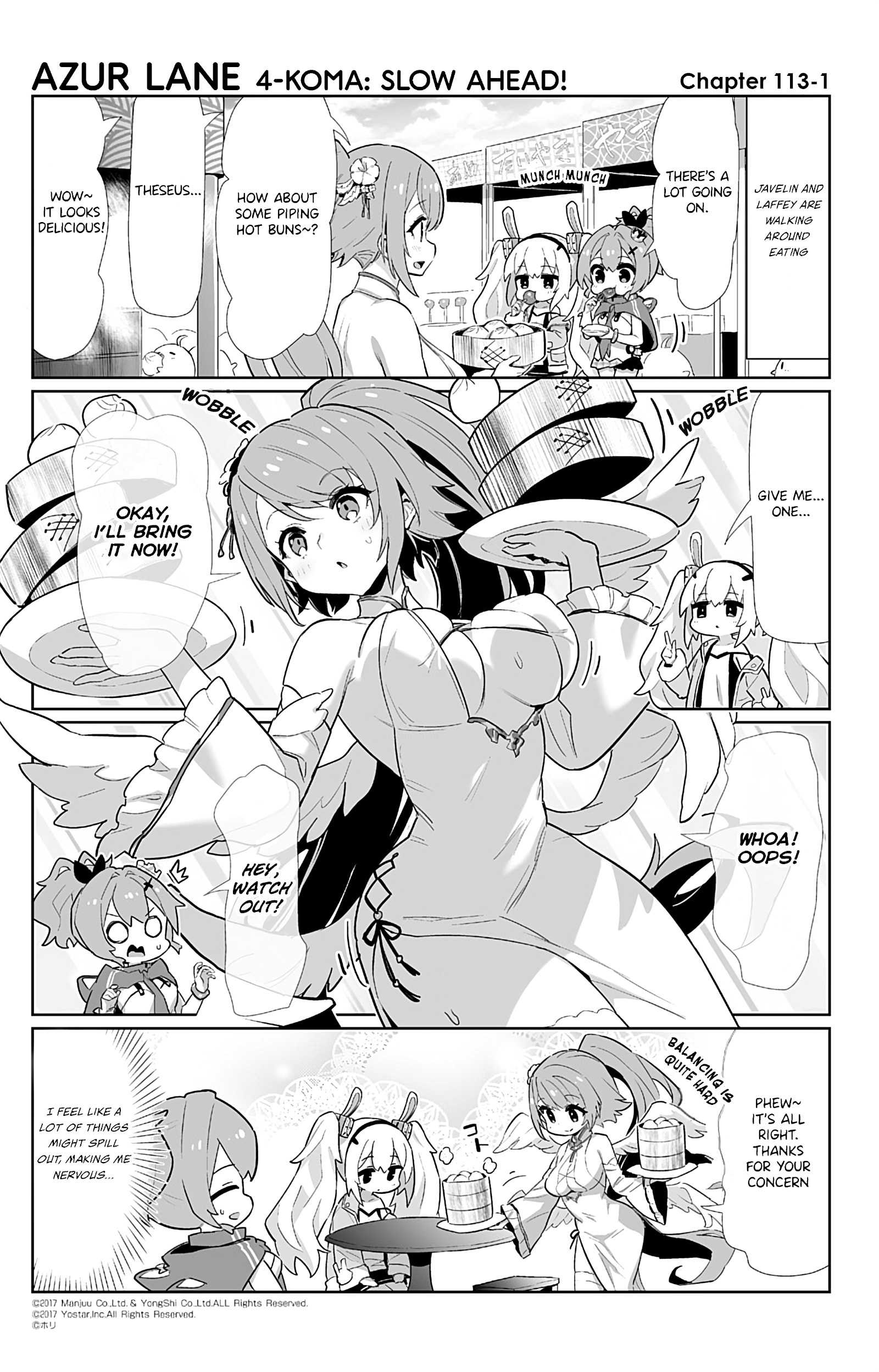 Azur Lane 4-Koma: Slow Ahead - Chapter 113: Theseus & Perseus