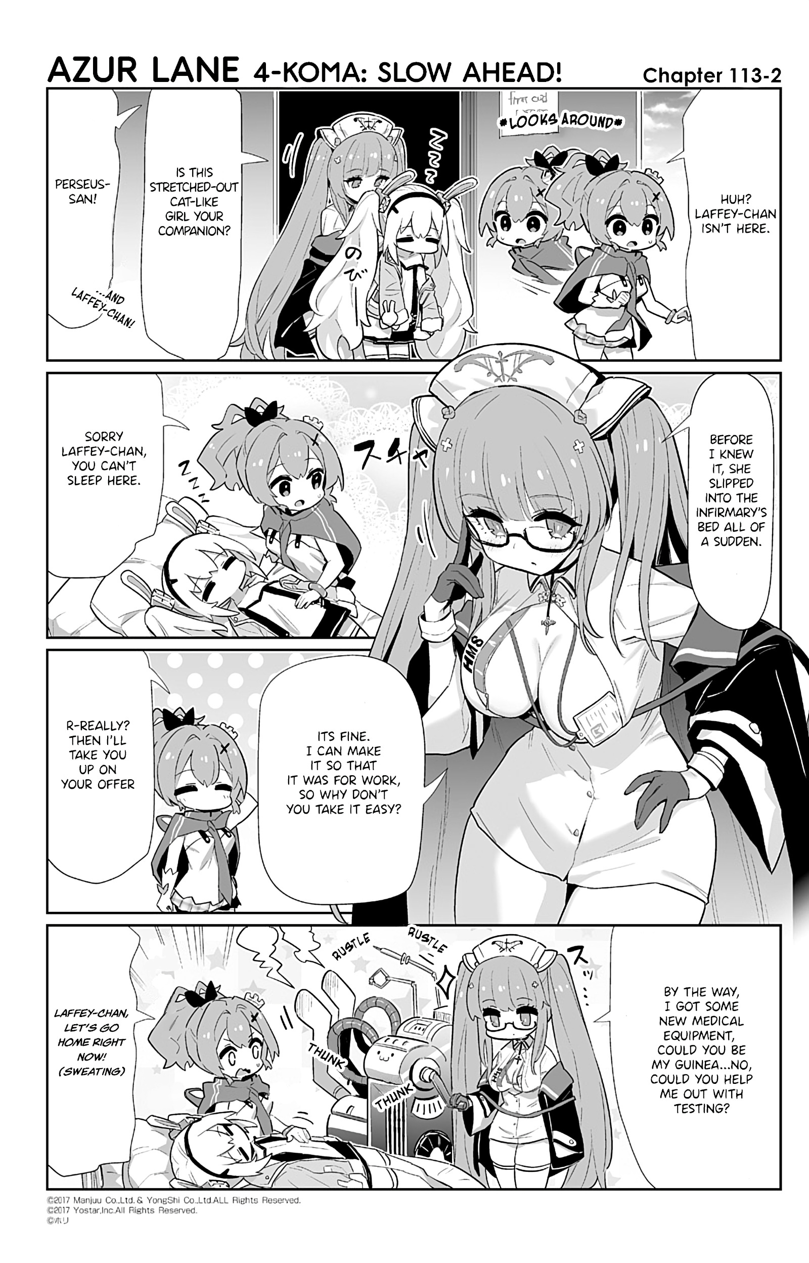 Azur Lane 4-Koma: Slow Ahead - Chapter 113: Theseus & Perseus