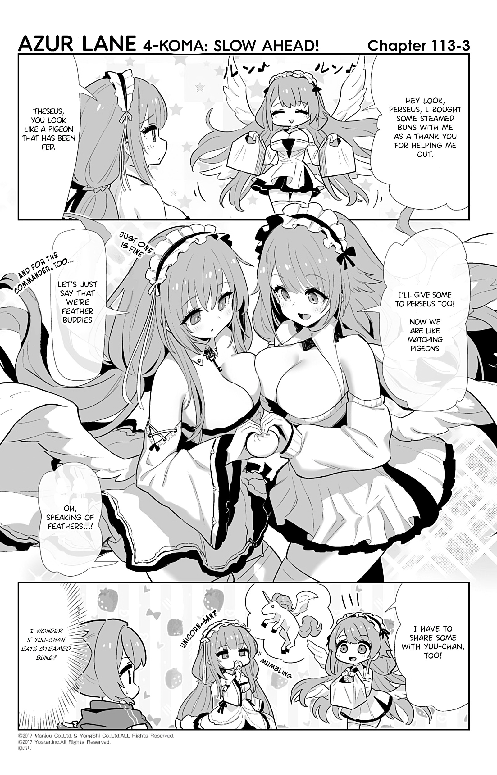 Azur Lane 4-Koma: Slow Ahead - Chapter 113: Theseus & Perseus