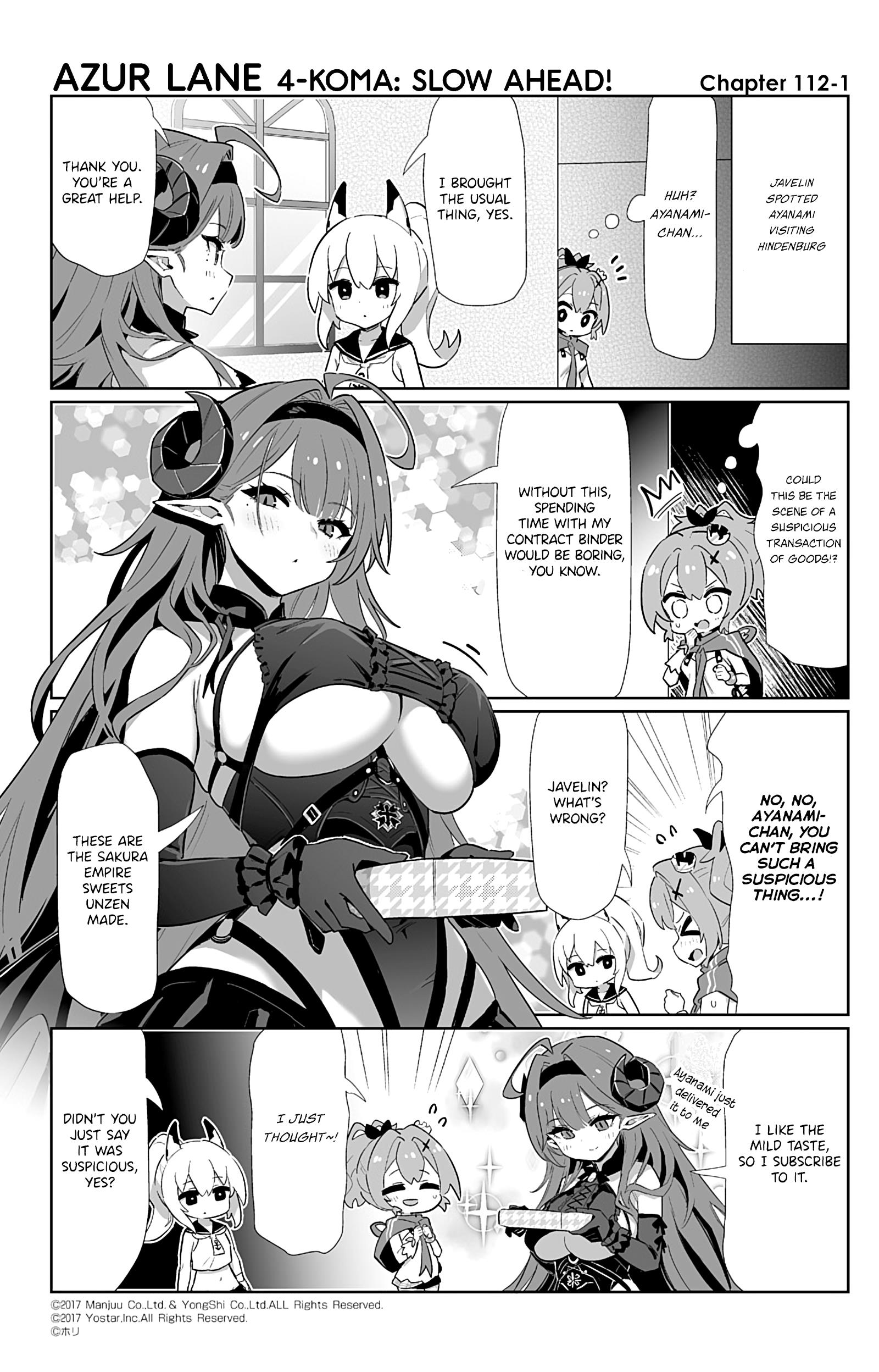 Azur Lane 4-Koma: Slow Ahead - Chapter 112: Hindenburg