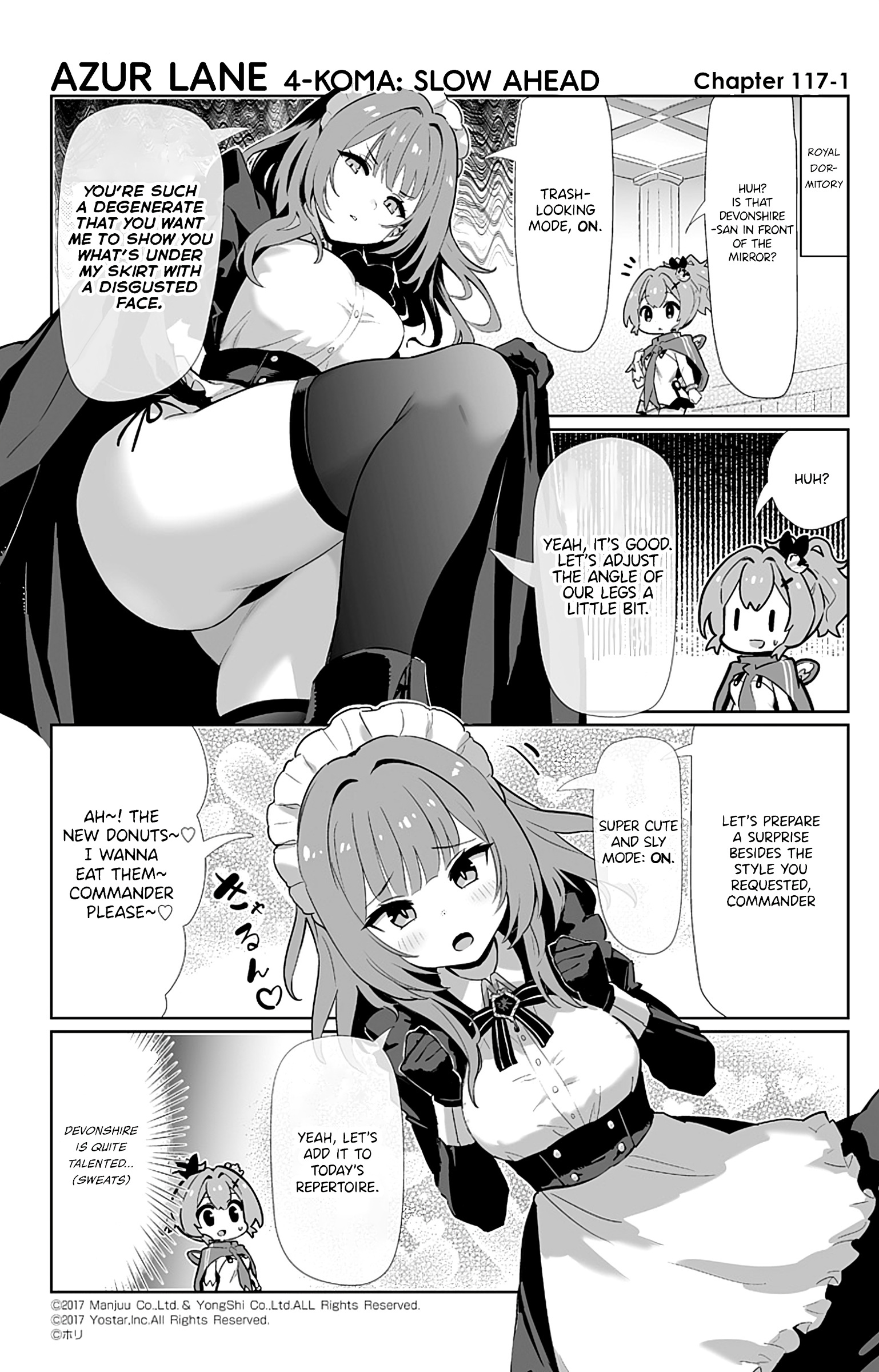 Azur Lane 4-Koma: Slow Ahead - Chapter 117: Devonshire & Liverpool