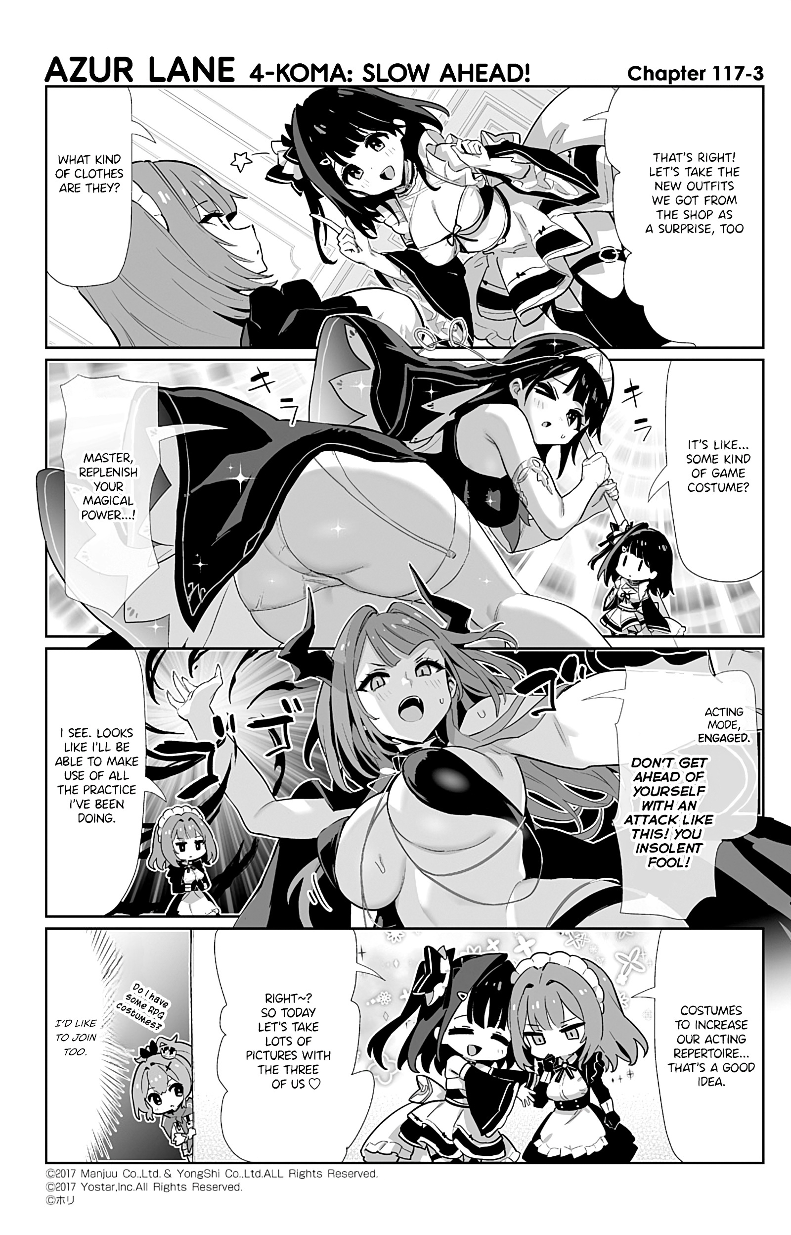 Azur Lane 4-Koma: Slow Ahead - Chapter 117: Devonshire & Liverpool