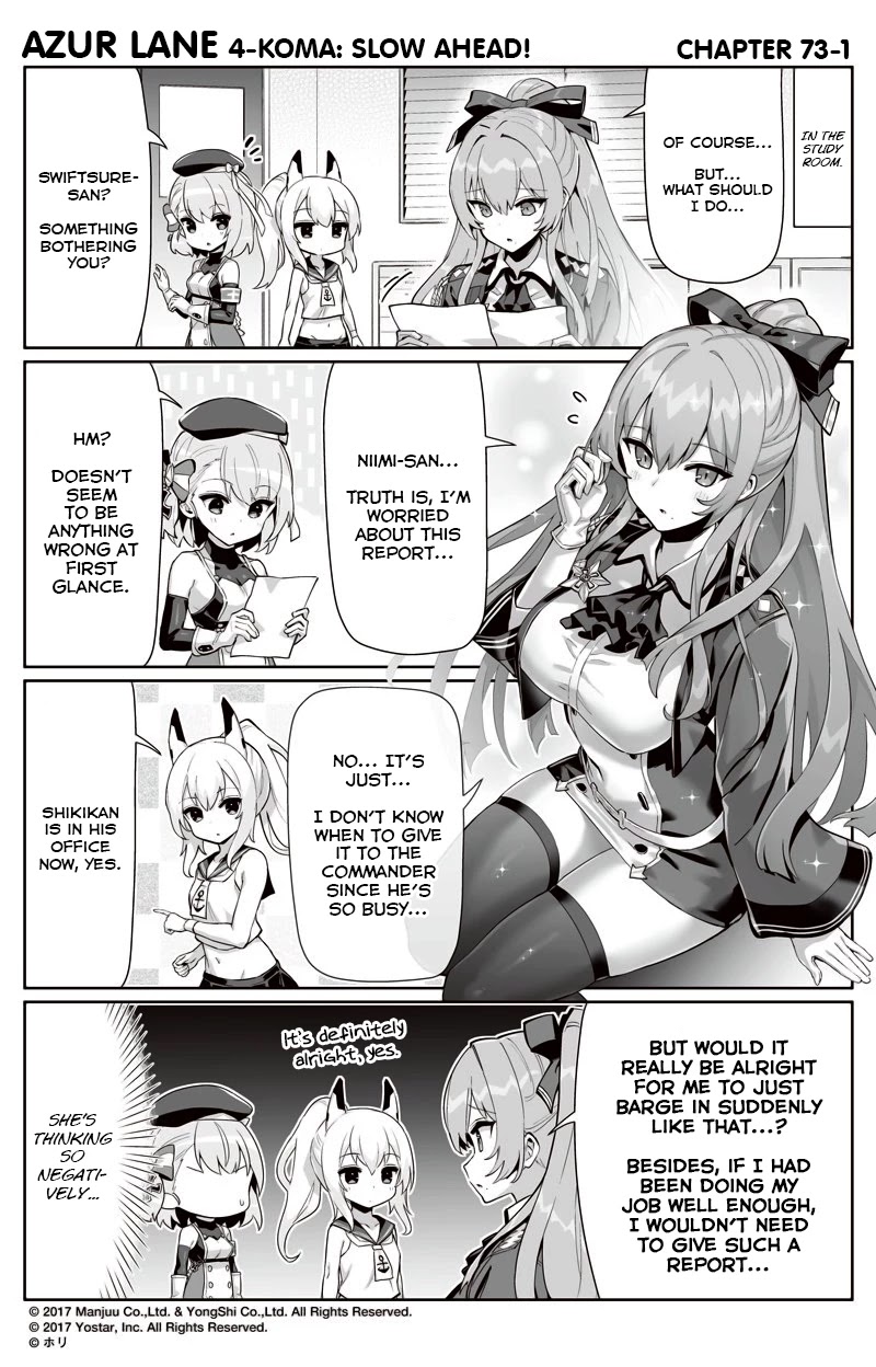 Azur Lane 4-Koma: Slow Ahead - Chapter 73