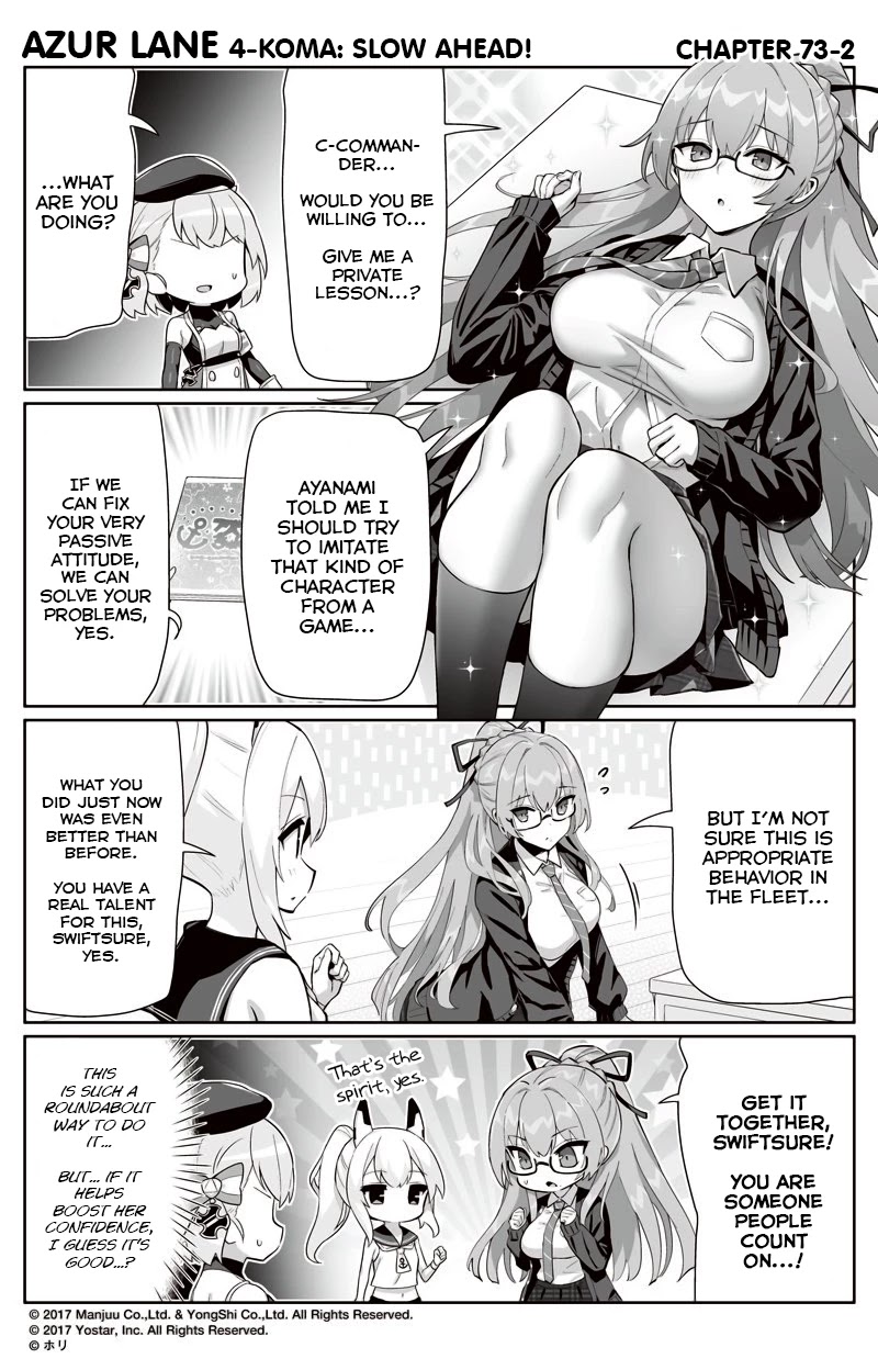 Azur Lane 4-Koma: Slow Ahead - Chapter 73