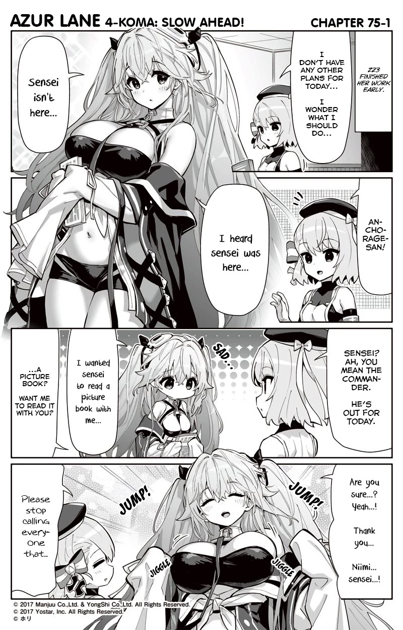 Azur Lane 4-Koma: Slow Ahead - Chapter 75